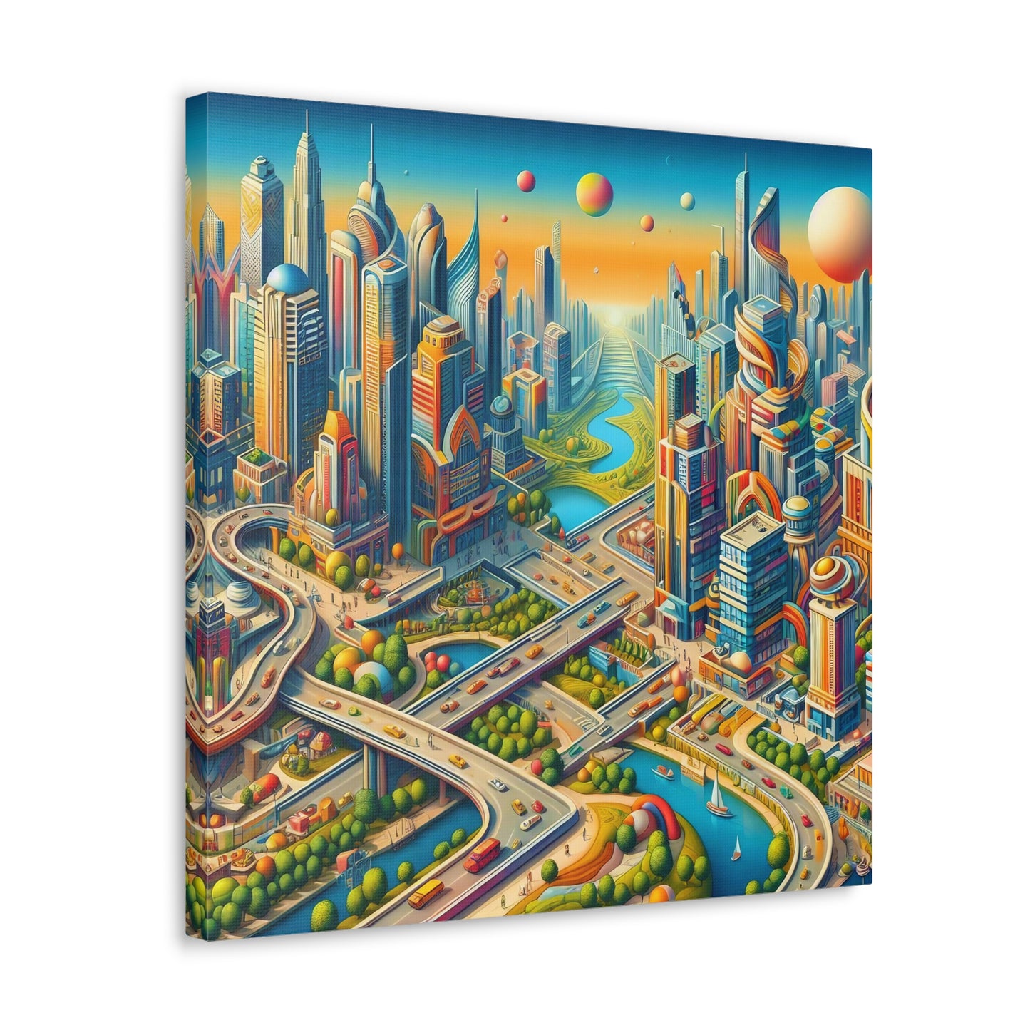 Canvas Gallery Wrap - City 9