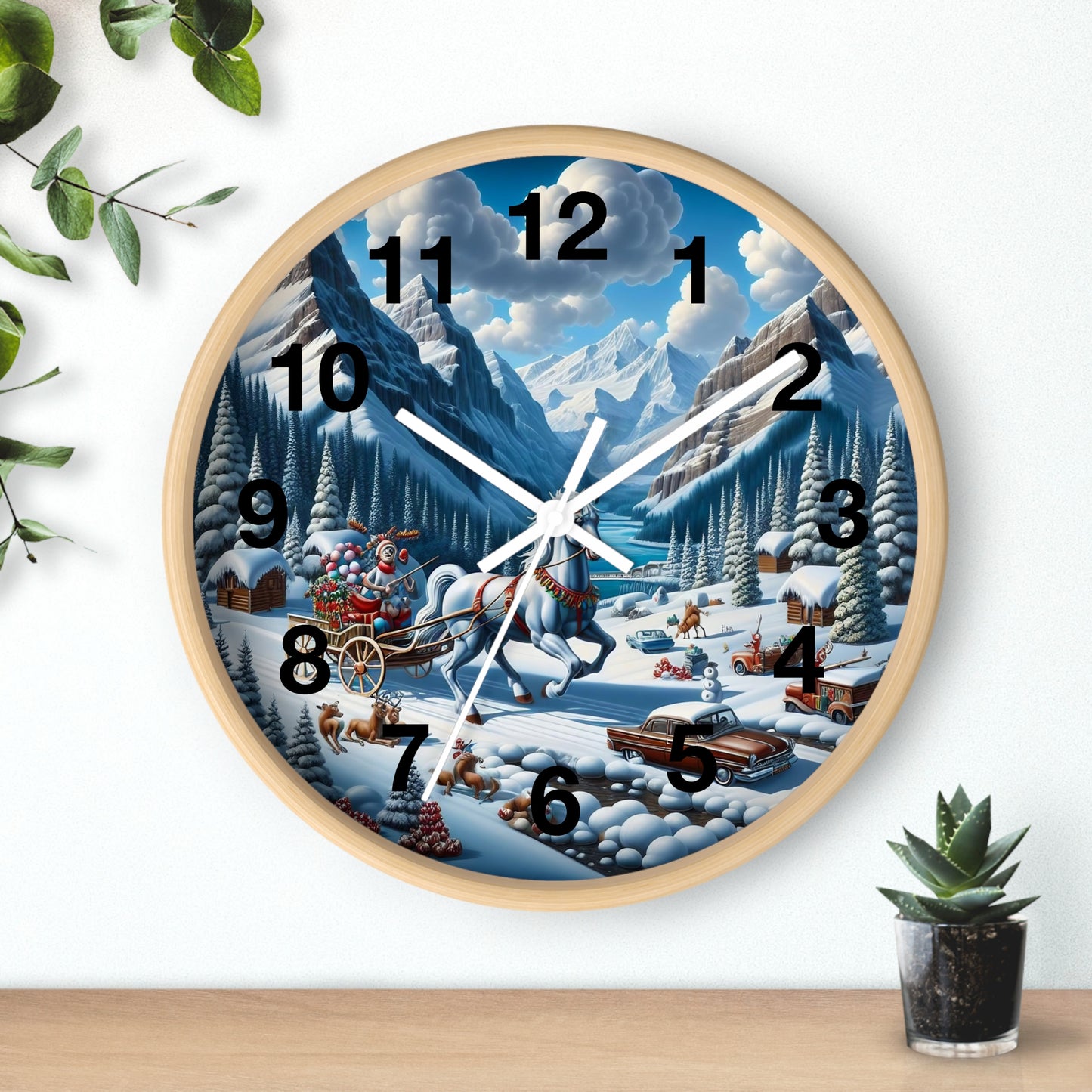 Wall Clock - Winter 107