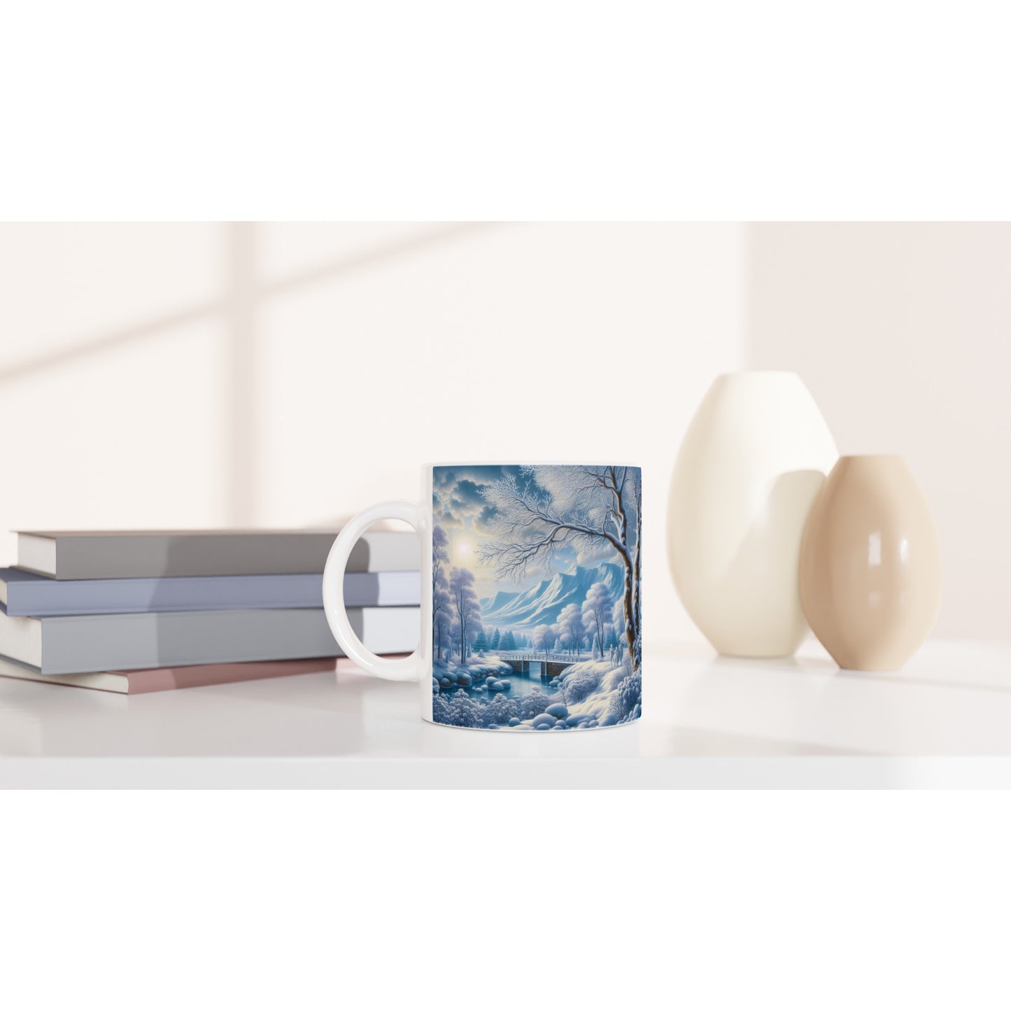 White 11oz Ceramic Mug - Winter 175