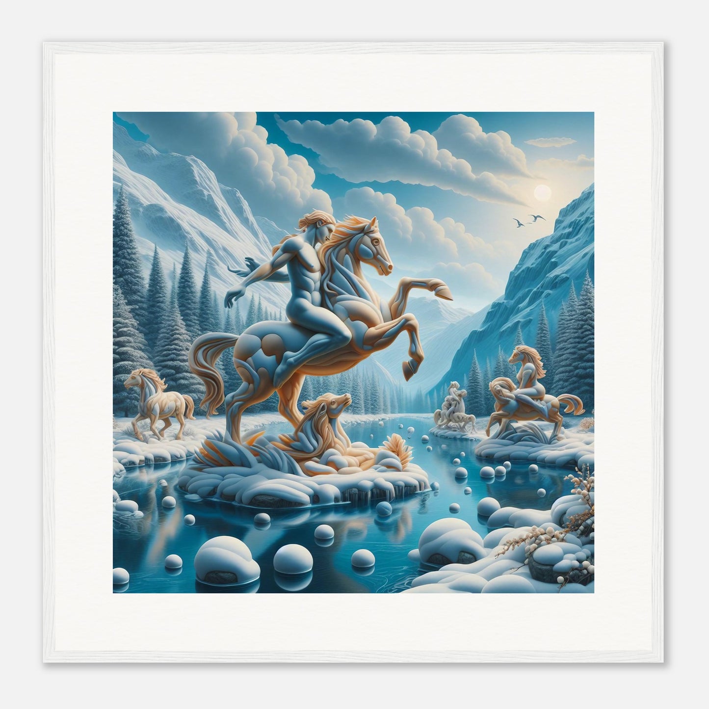 Wall Art - Winter 76 - Man on a horse