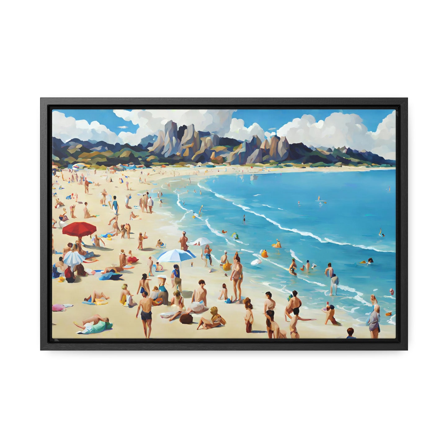 Framed Canvas Gallery Wrap - Beach 2008