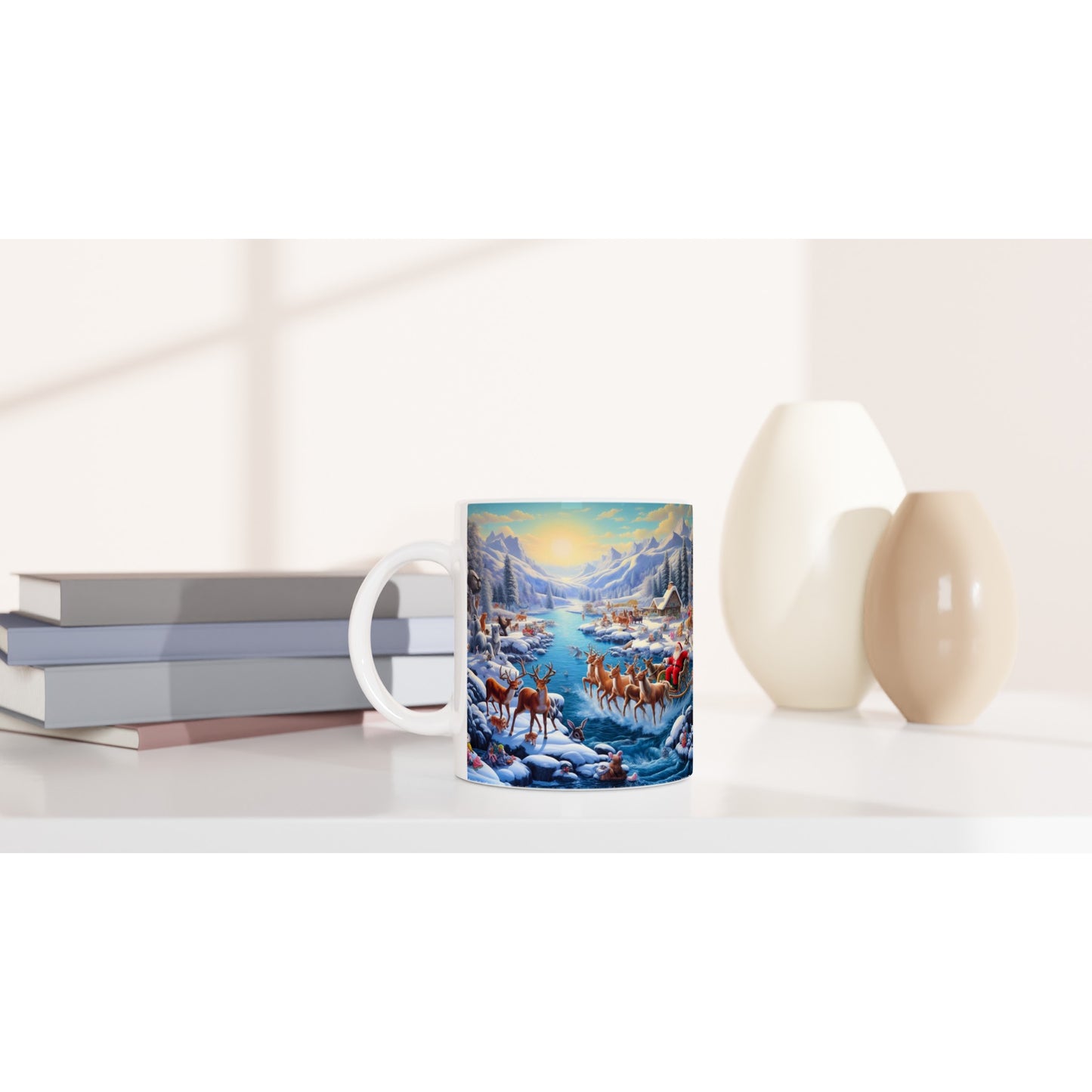 White 11oz Ceramic Mug - Winter 170