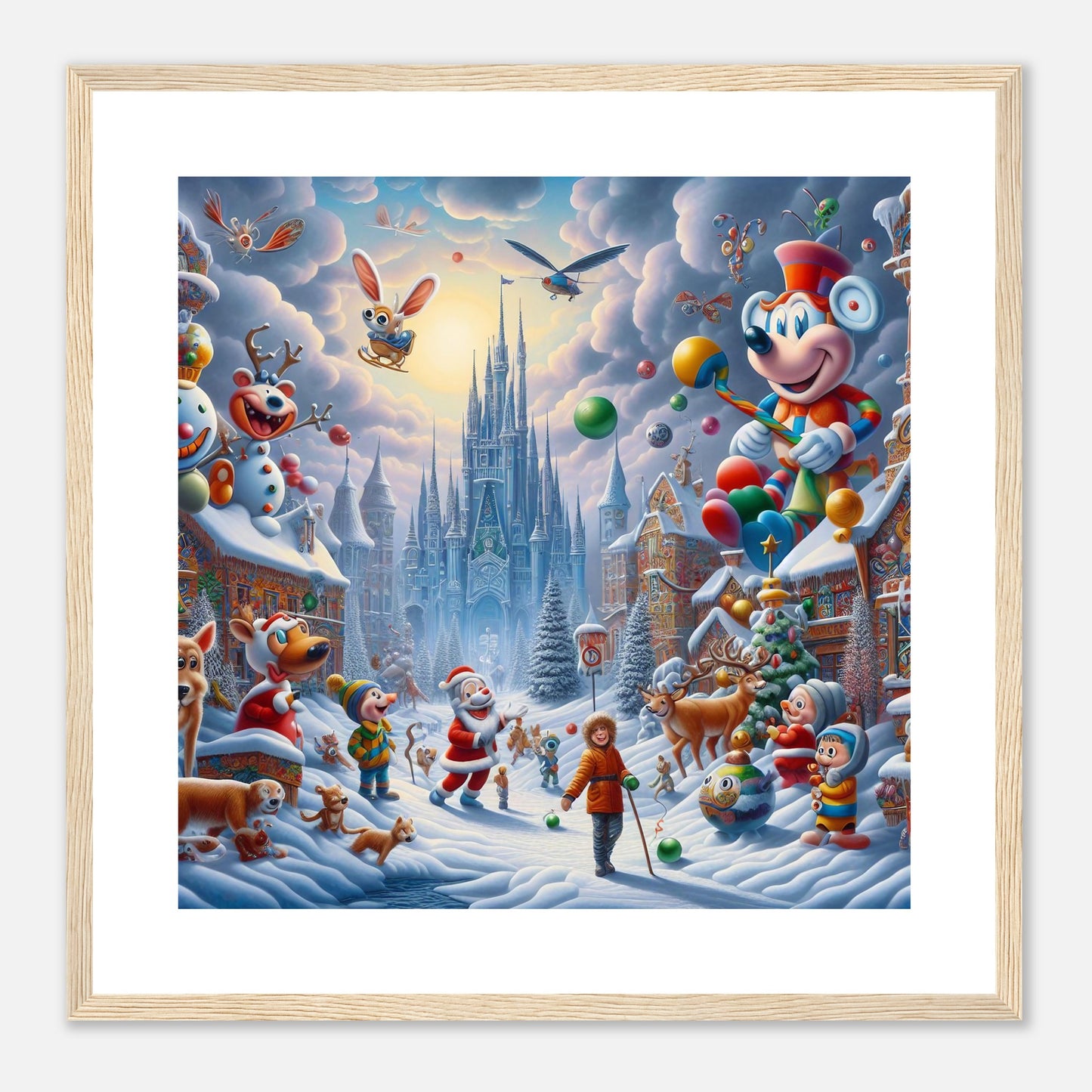Wall Art - Winter 54 - Castle and animals