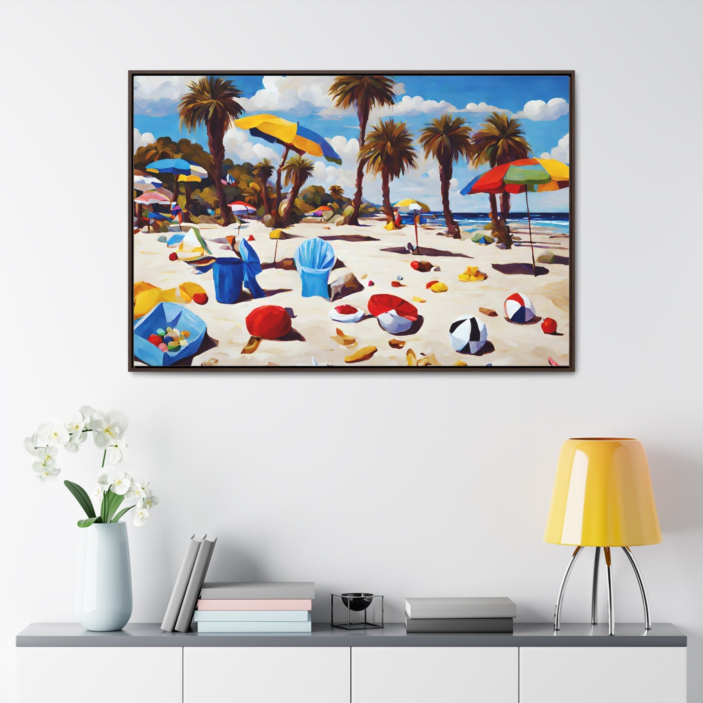Framed Canvas Gallery Wrap - Beach 2020