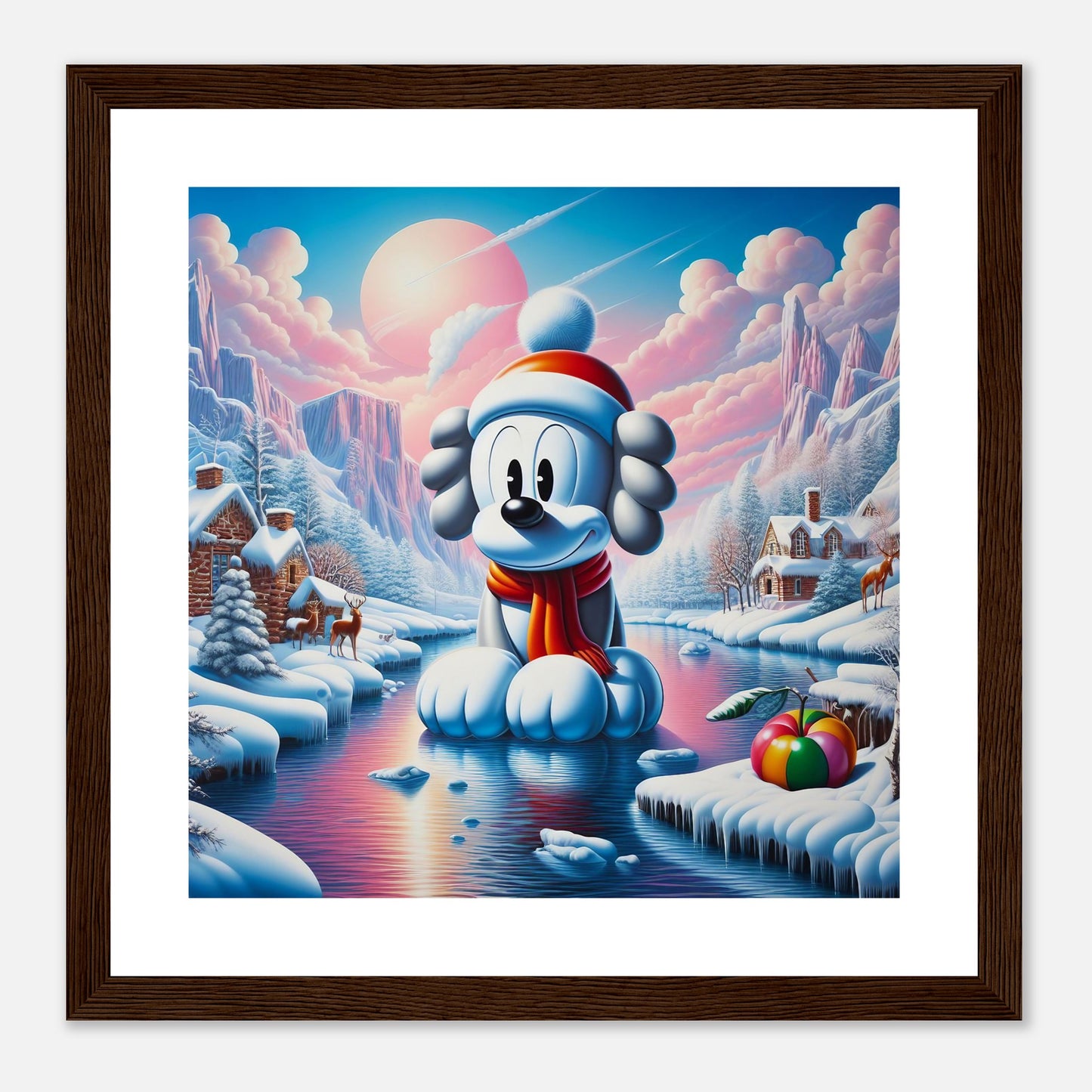 Wall Art - Winter 24 - Dog on water