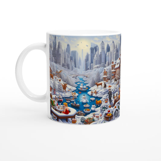 White 11oz Ceramic Mug - Winter 147