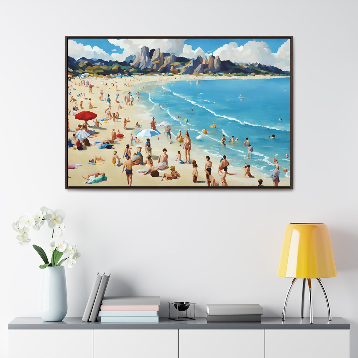 Framed Canvas Gallery Wrap - Beach 2008