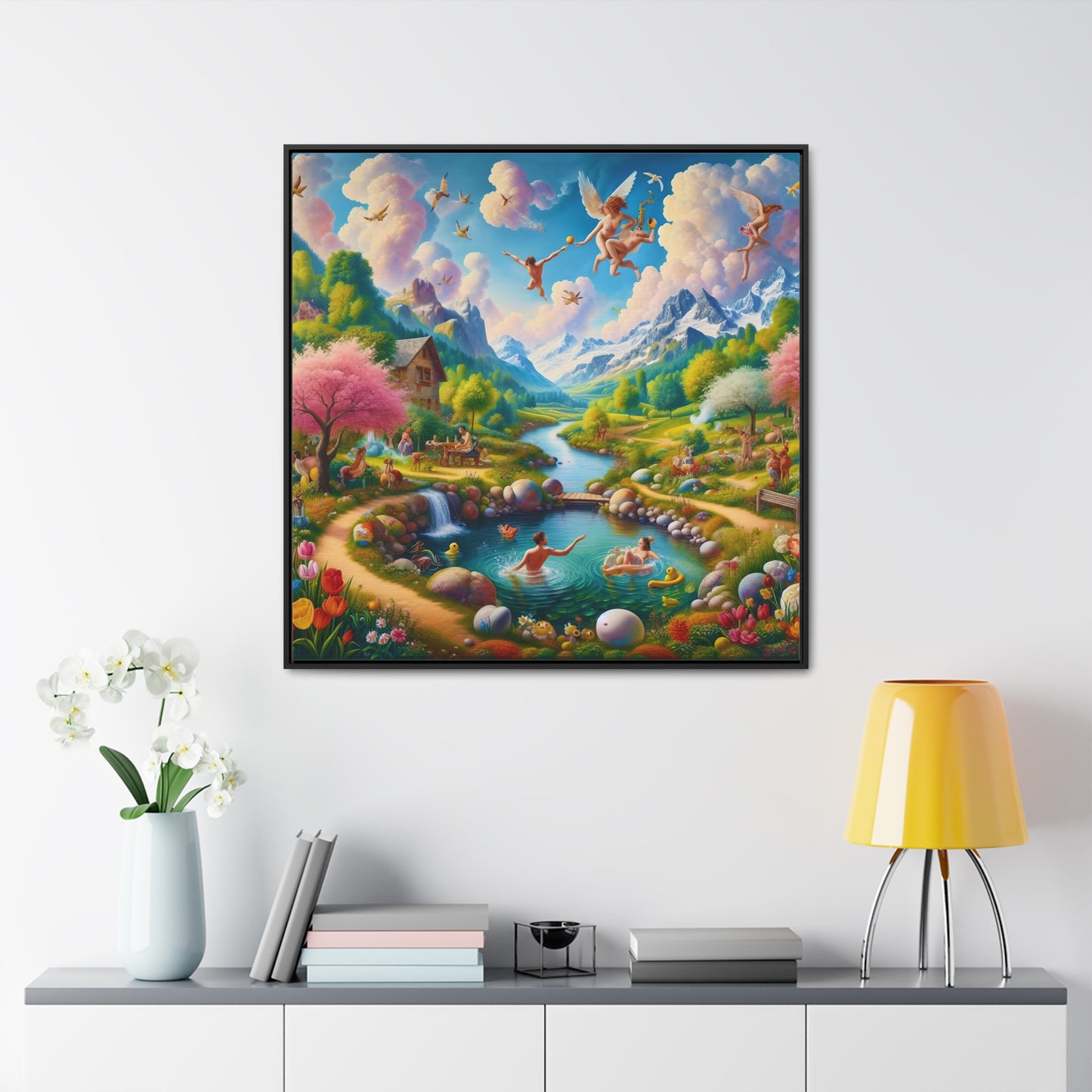 Framed Gallery Canvas Wrap - Spring 32