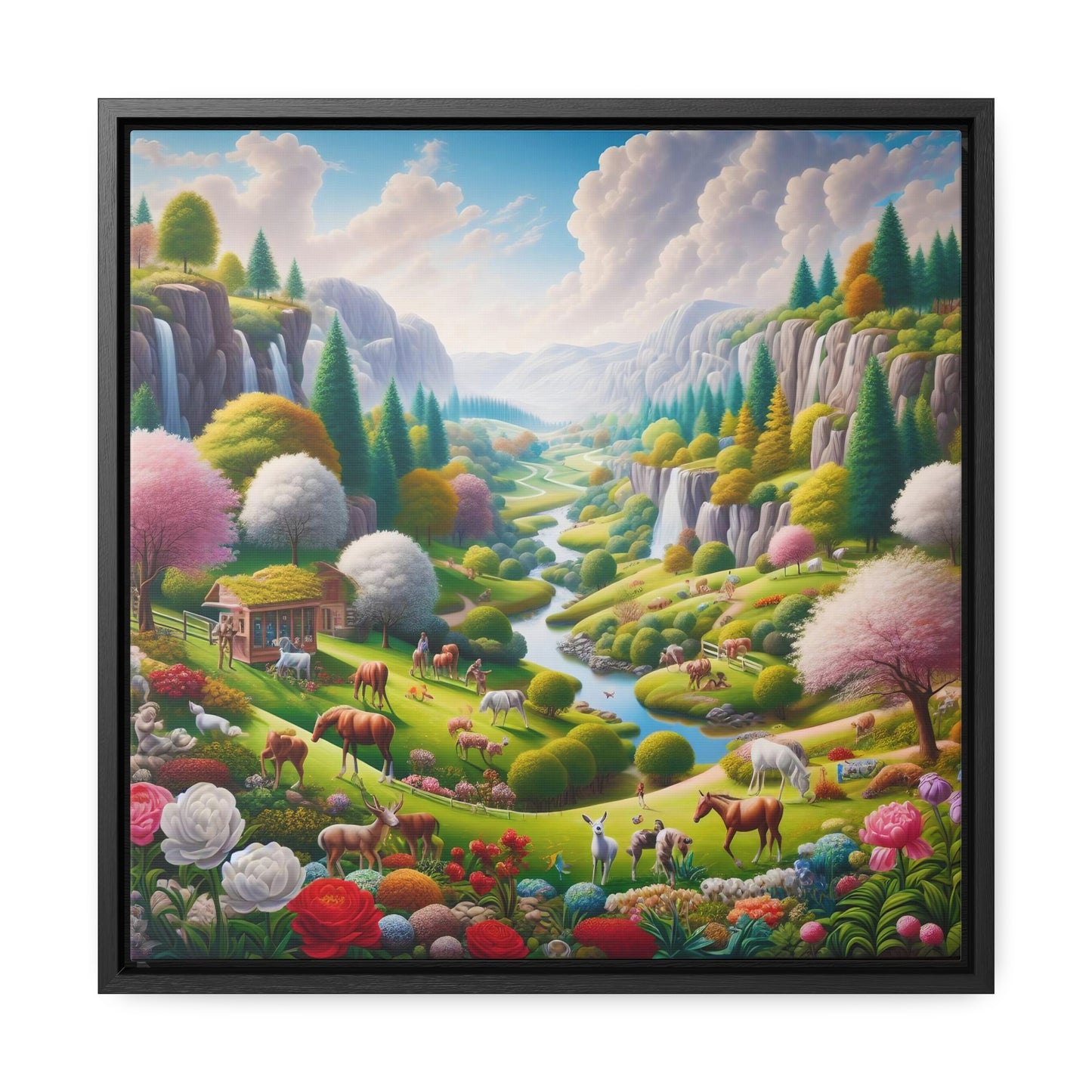 Framed Gallery Canvas Wrap - Spring 48