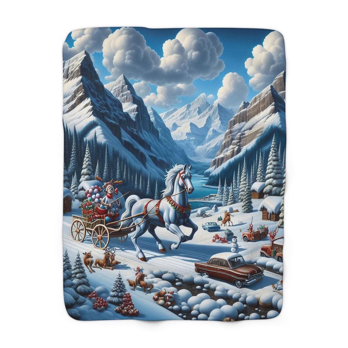 Sherpa Fleece Blanket - Winter 107