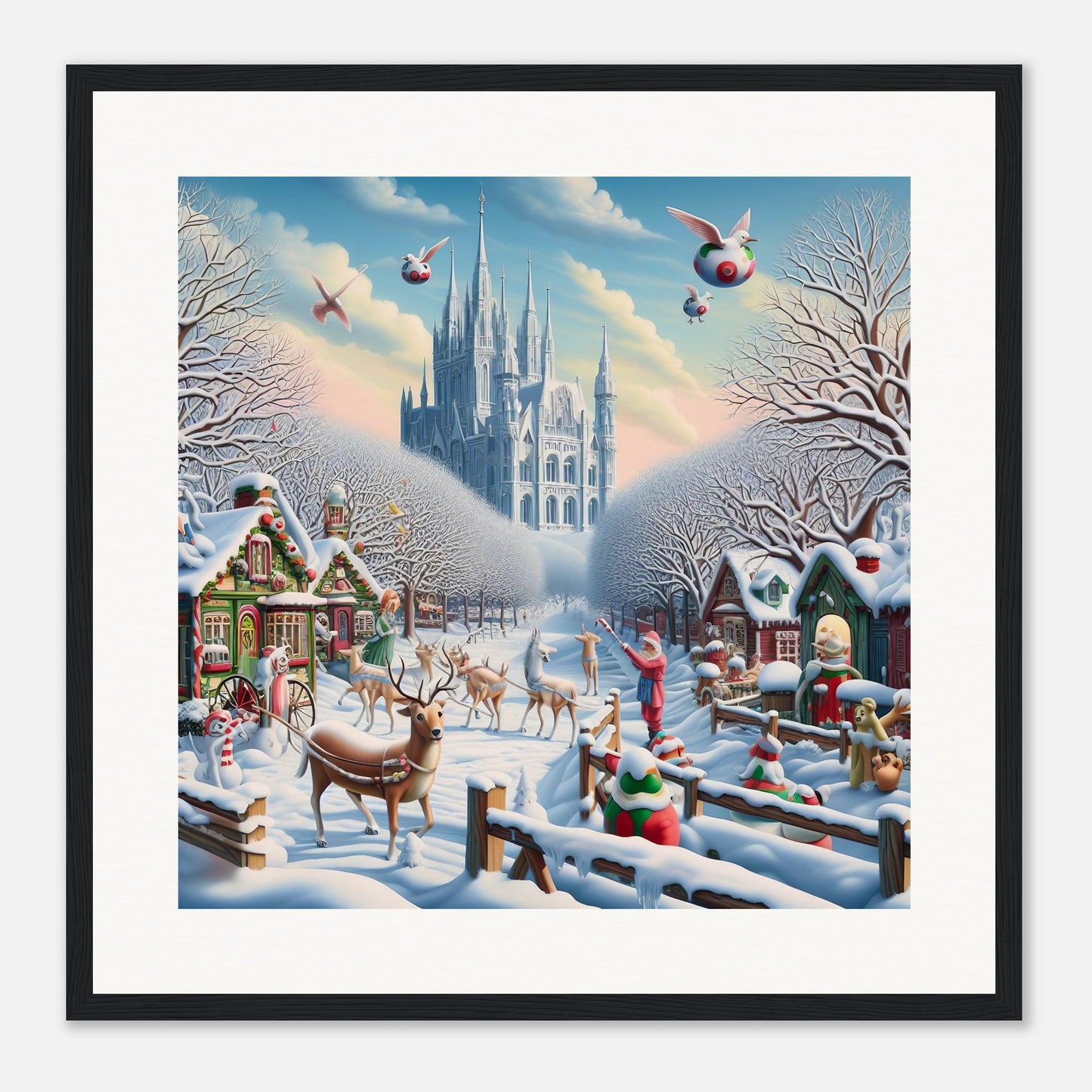 Wall Art - Winter 58 - Castle and trees