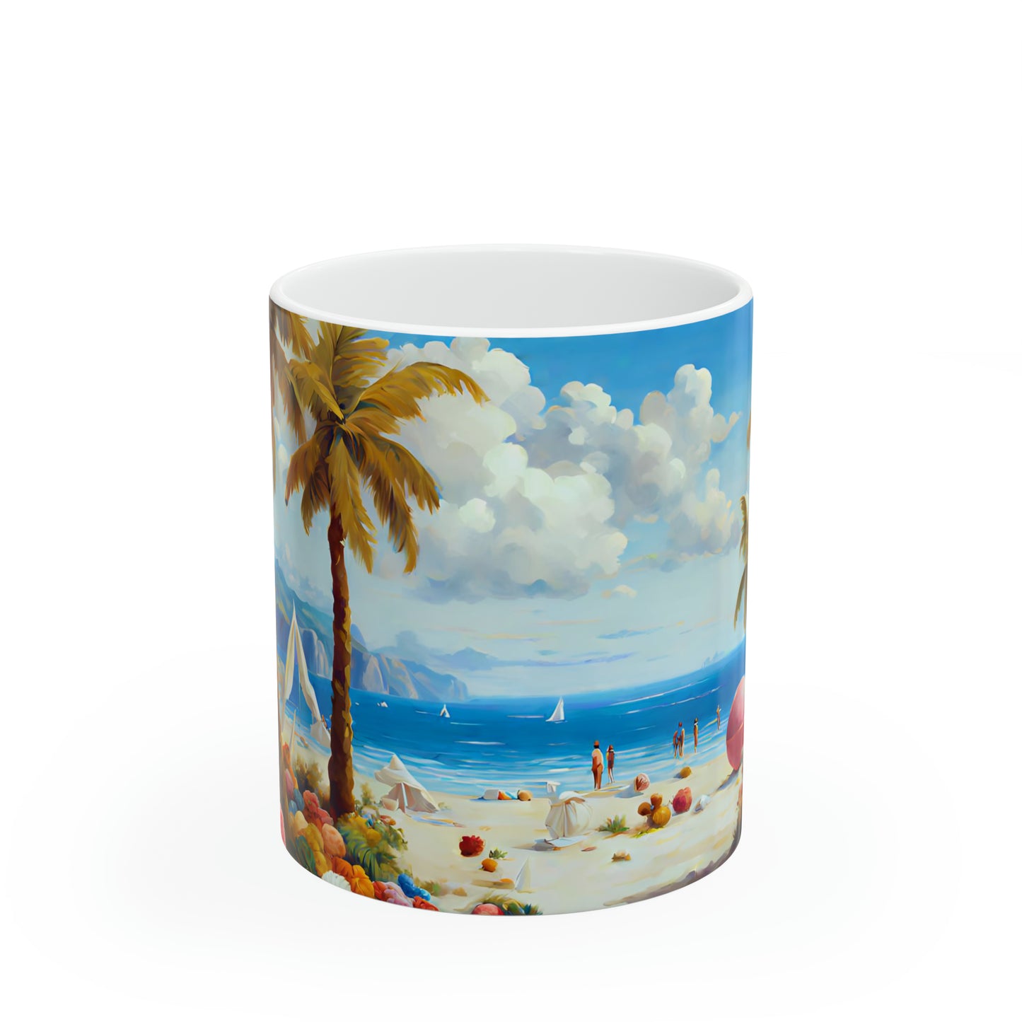 Ceramic Mug 11oz - Beach 2002