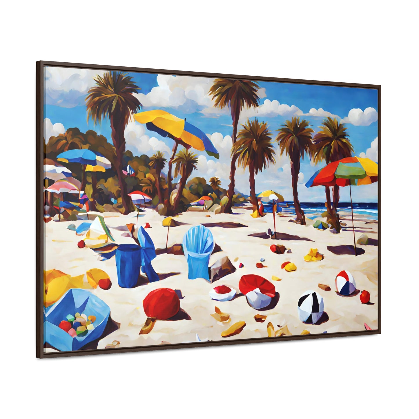 Framed Canvas Gallery Wrap - Beach 2020