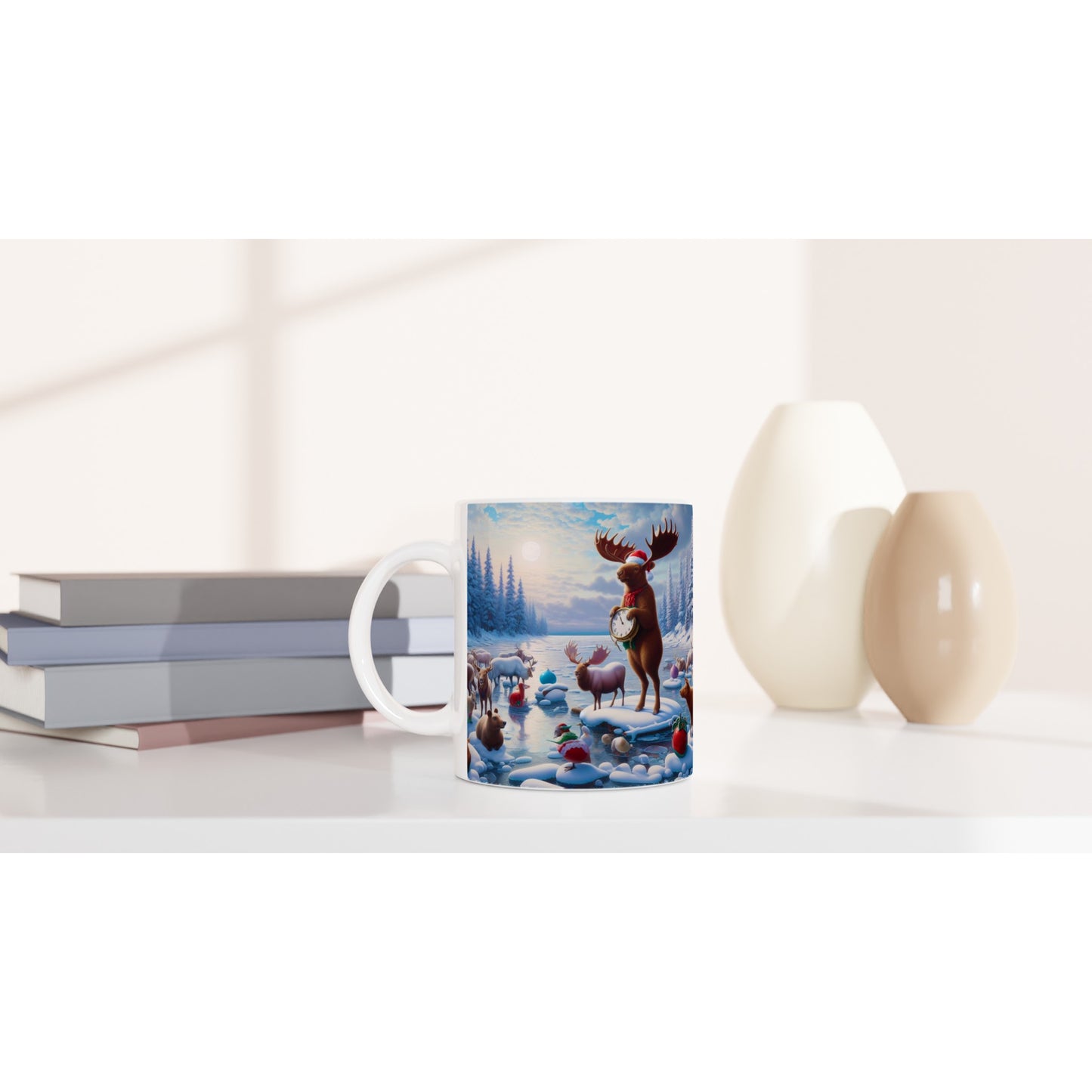 White 11oz Ceramic Mug - Winter 173