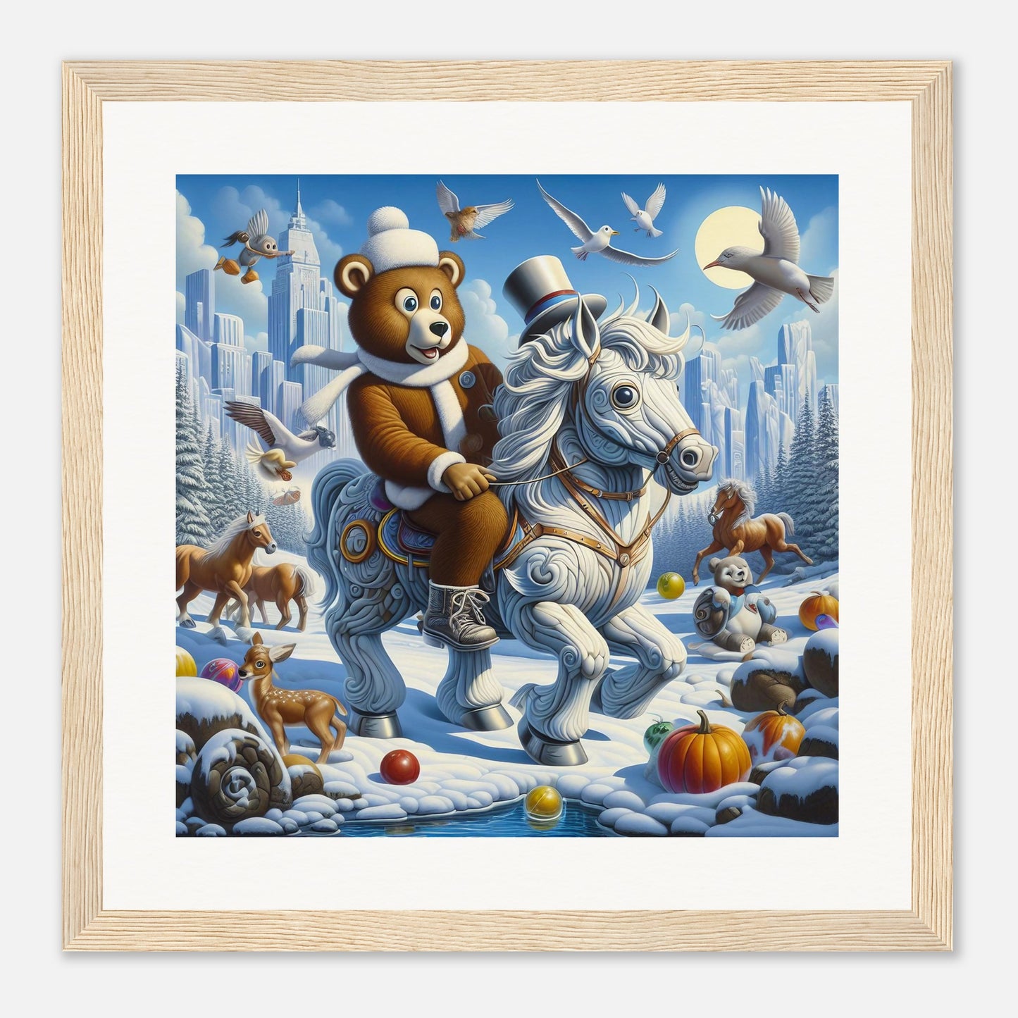 Wall Art - Winter 23 - Bear on a horse