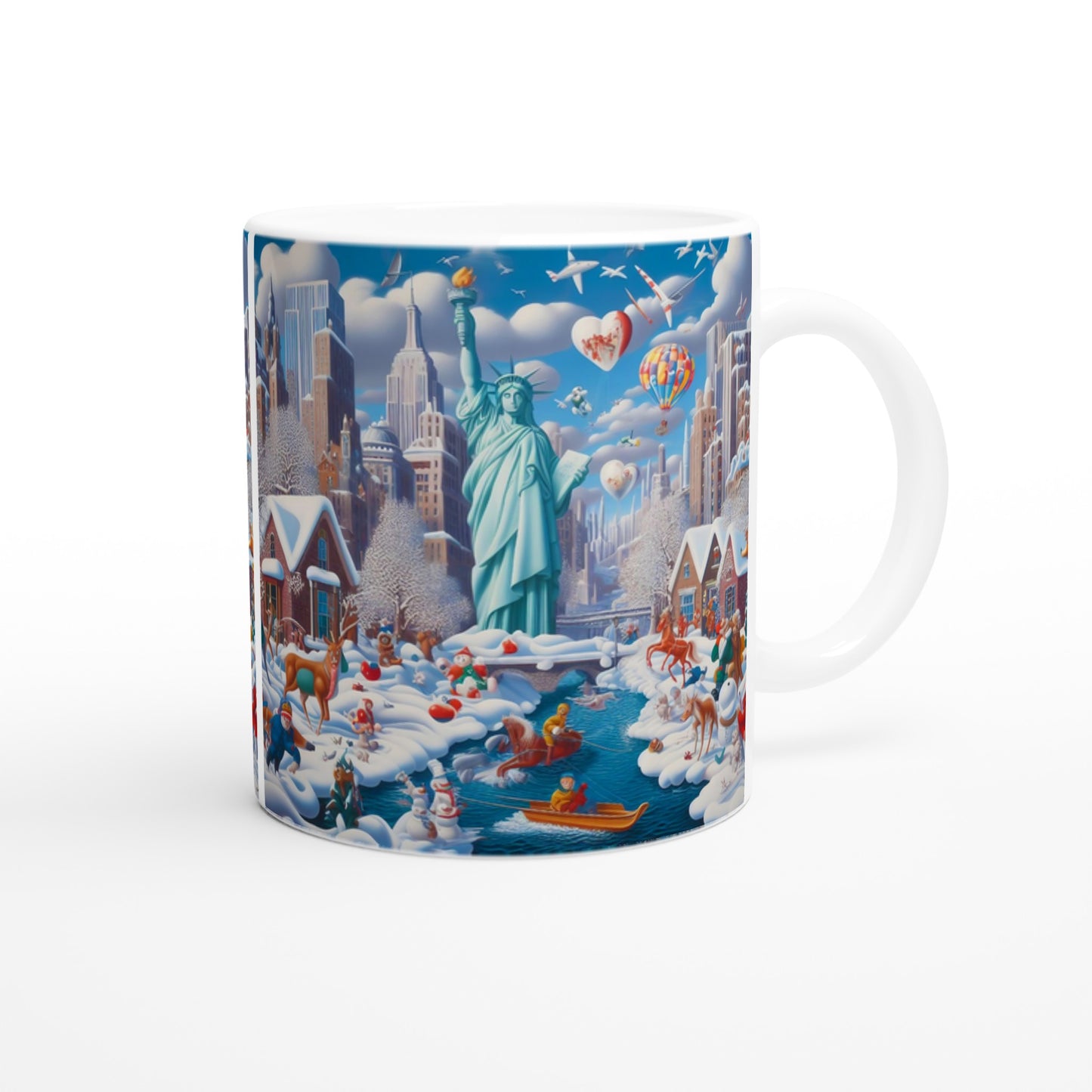 White 11oz Ceramic Mug - Winter 144