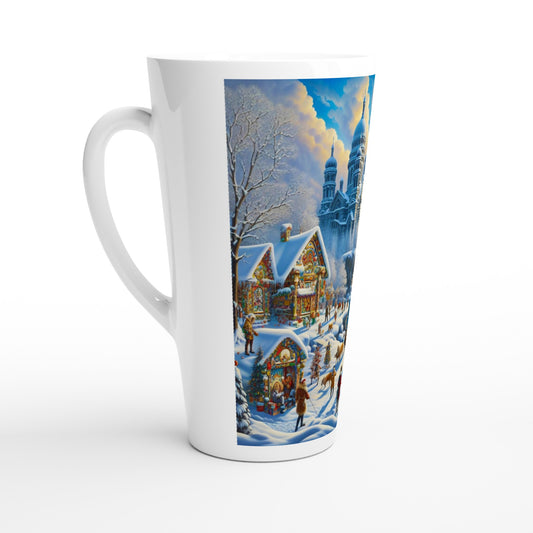 White Latte 17oz Ceramic Mug - Winter 154