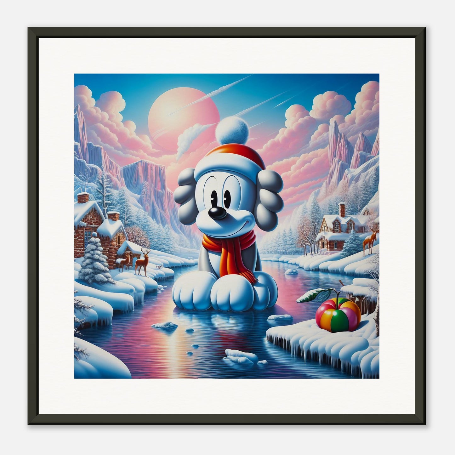 Wall Art - Winter 24 - Dog on water