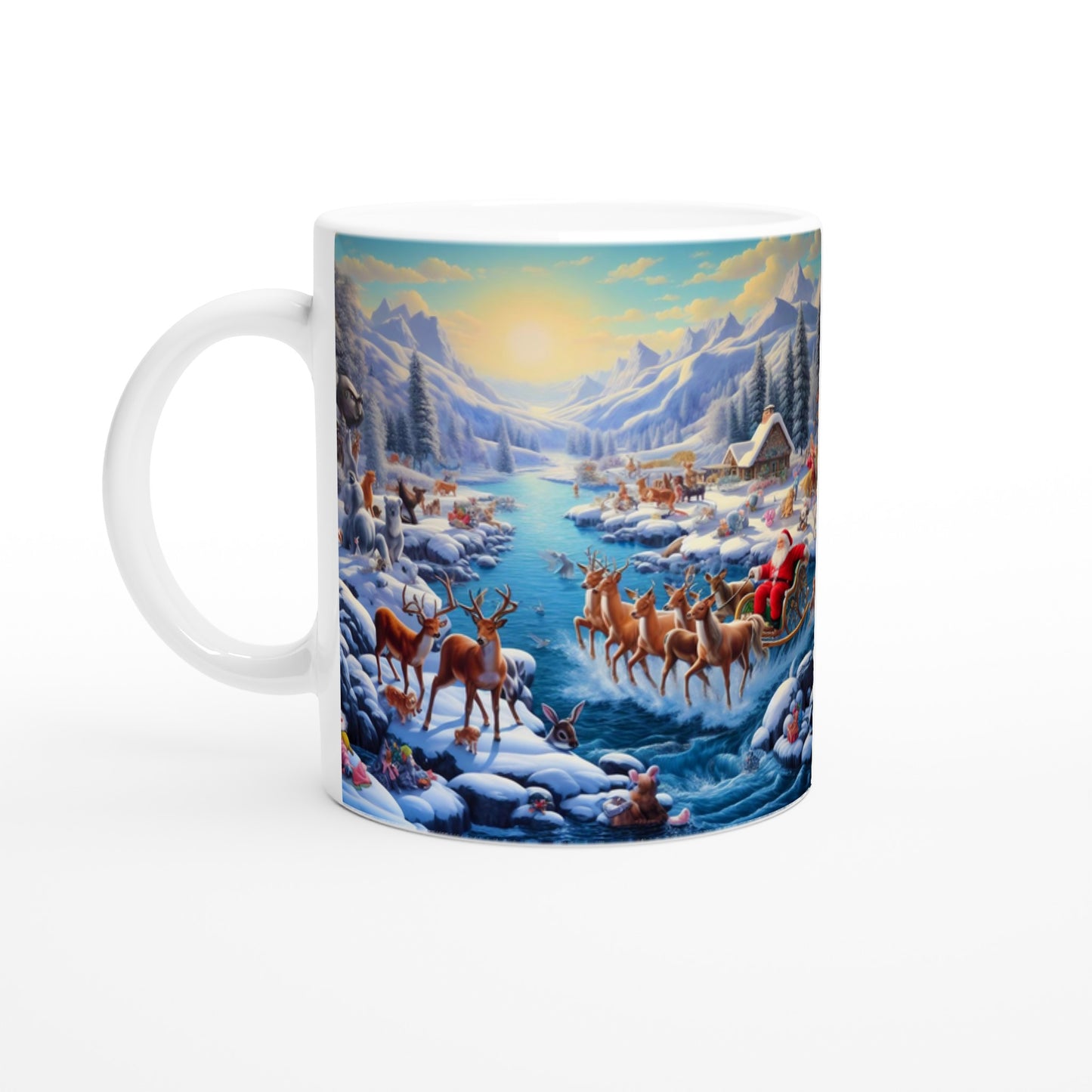 White 11oz Ceramic Mug - Winter 170