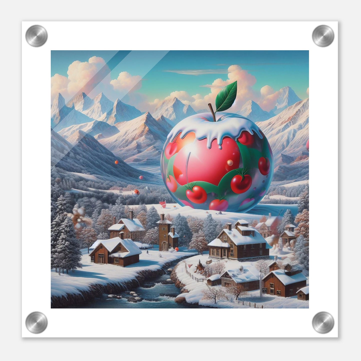 Wall Art - Winter 16 - Apple and mountains