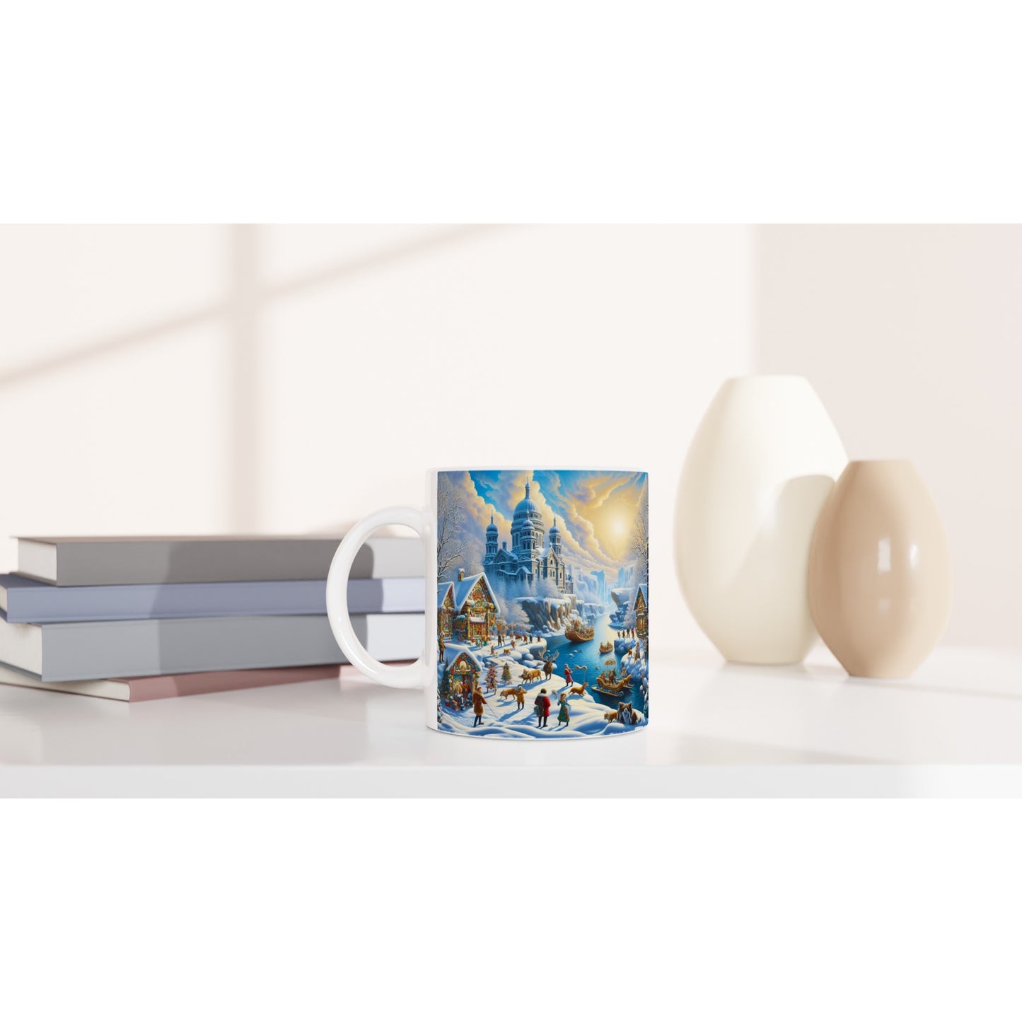 White 11oz Ceramic Mug - Winter 154