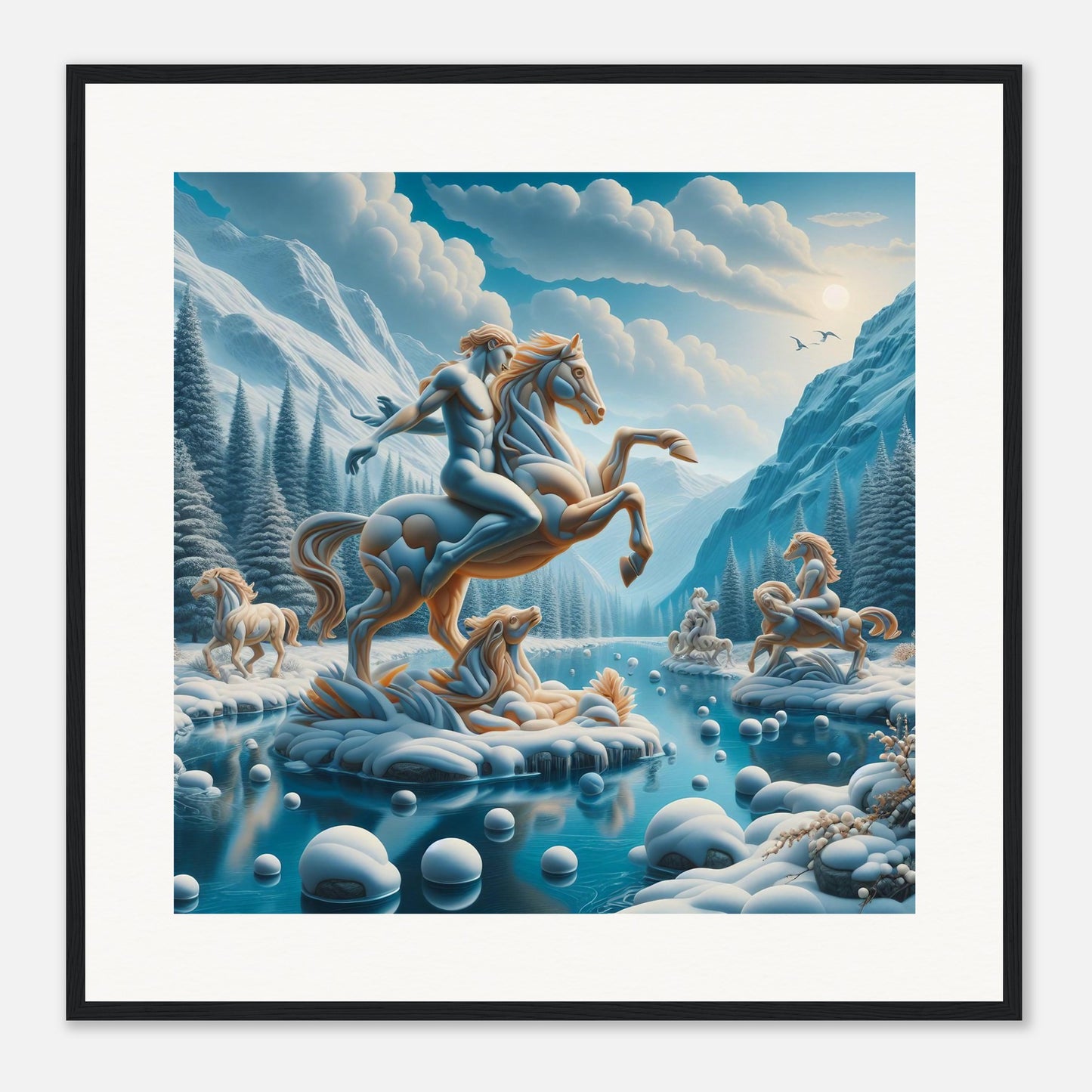 Wall Art - Winter 76 - Man on a horse