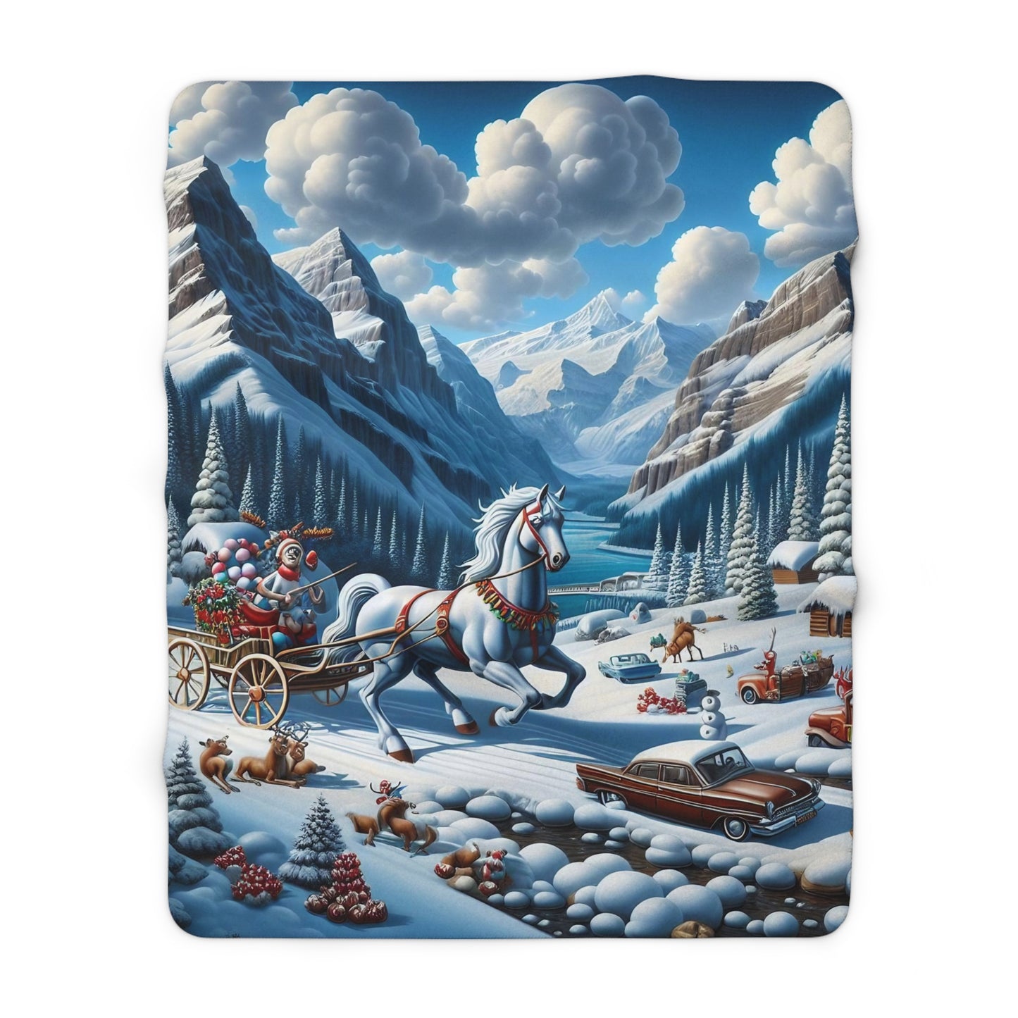 Sherpa Fleece Blanket - Winter 107