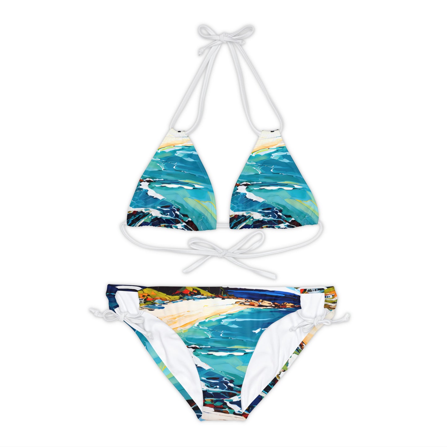 Strappy Bikini Set - Beach 11001