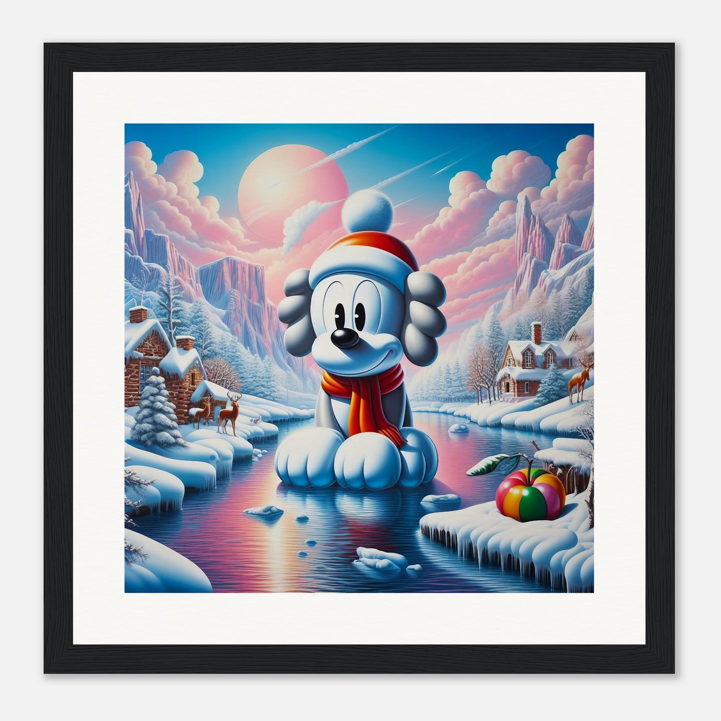 Wall Art - Winter 24 - Dog on water