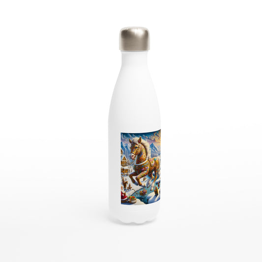 White 17oz Stainless Steel Water Bottle - Winter 249