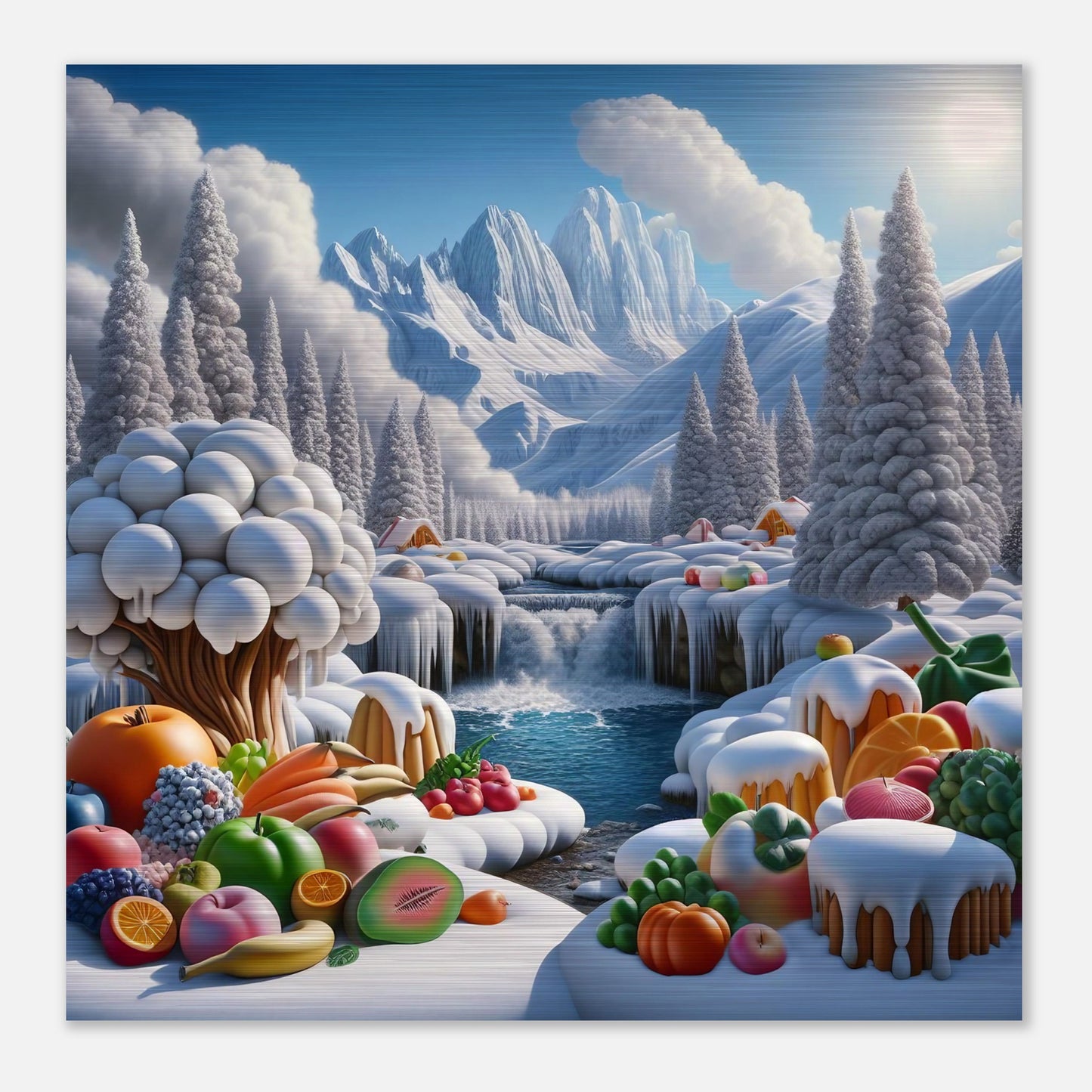 Wall Art - Winter 72 - Fruits by the river