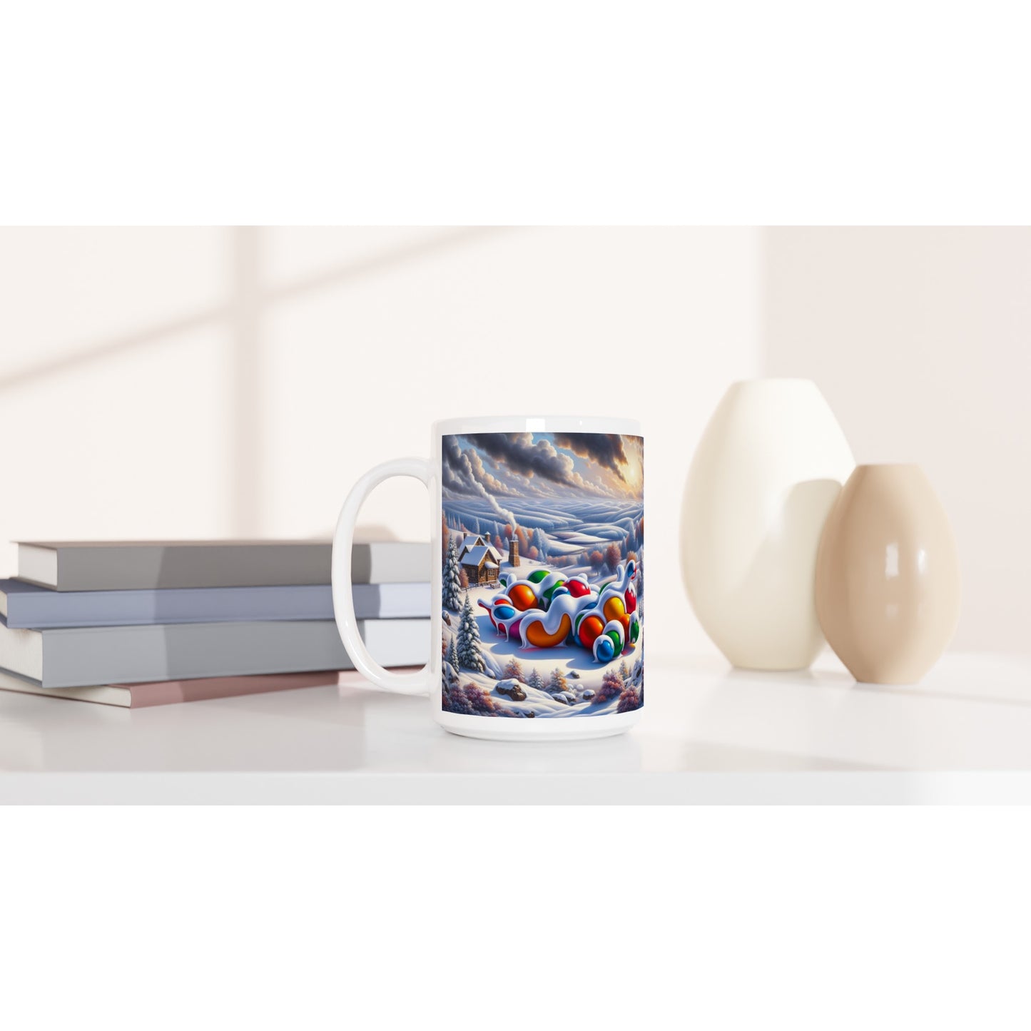 White 15oz Ceramic Mug - Winter 157