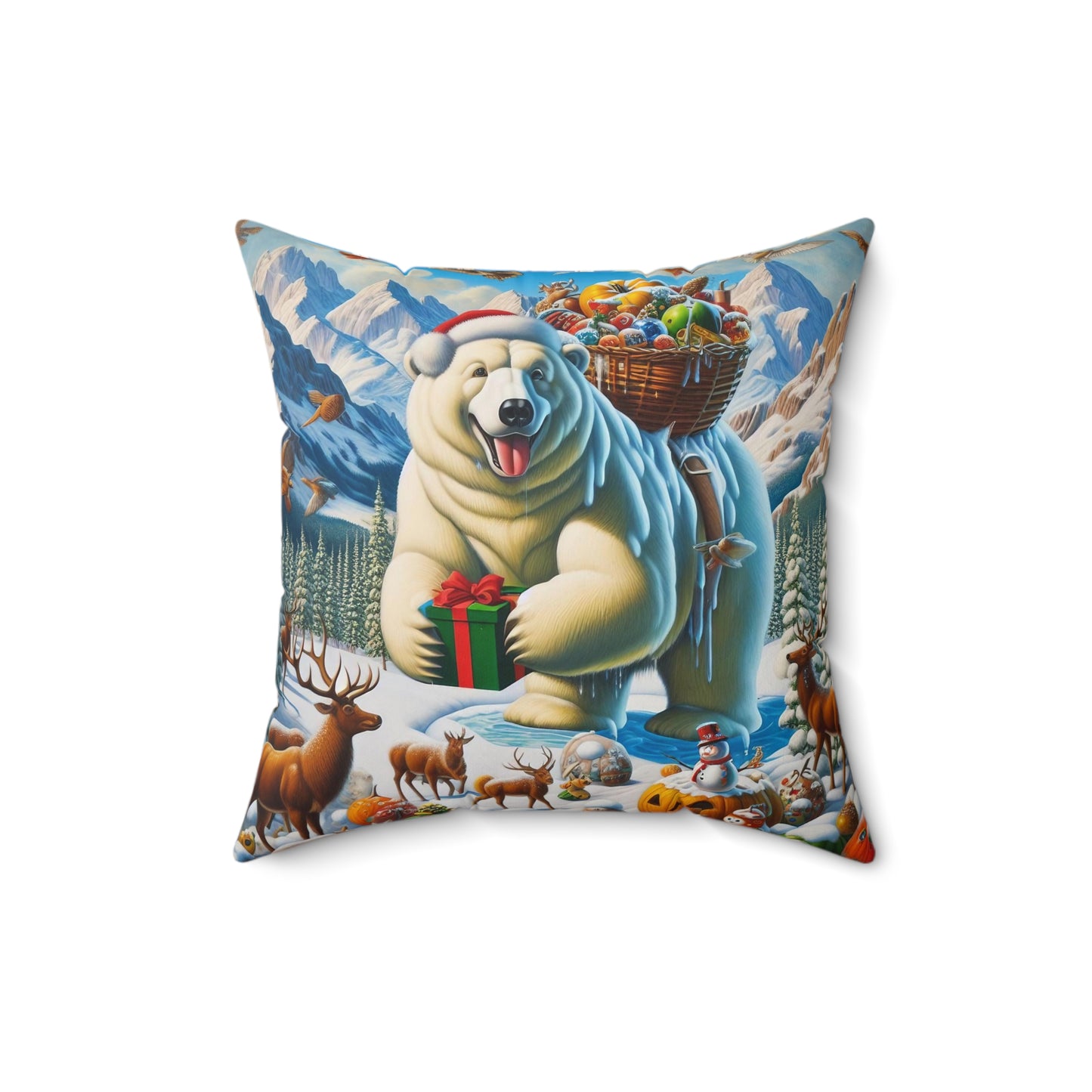 Spun Polyester Square Pillow - Winter 247