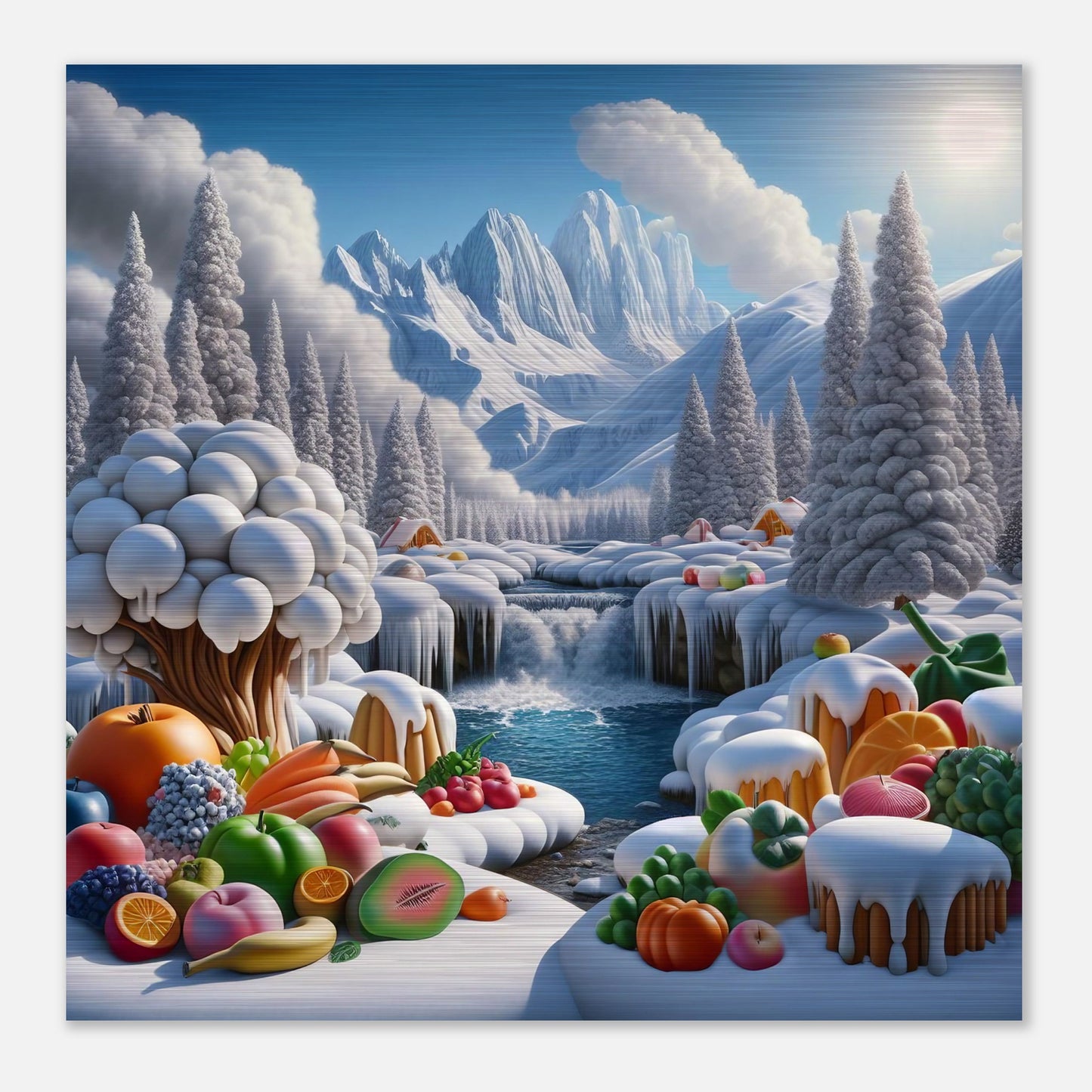 Wall Art - Winter 72 - Fruits by the river