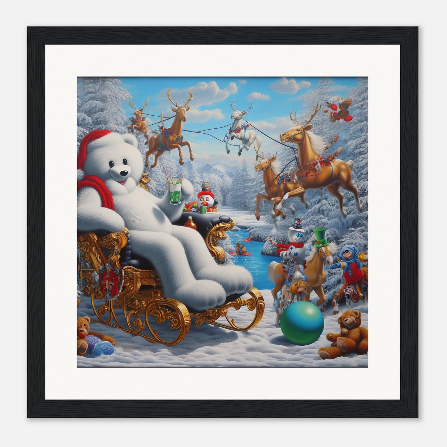 Wall Art - Winter 51 -Sitting polar bear