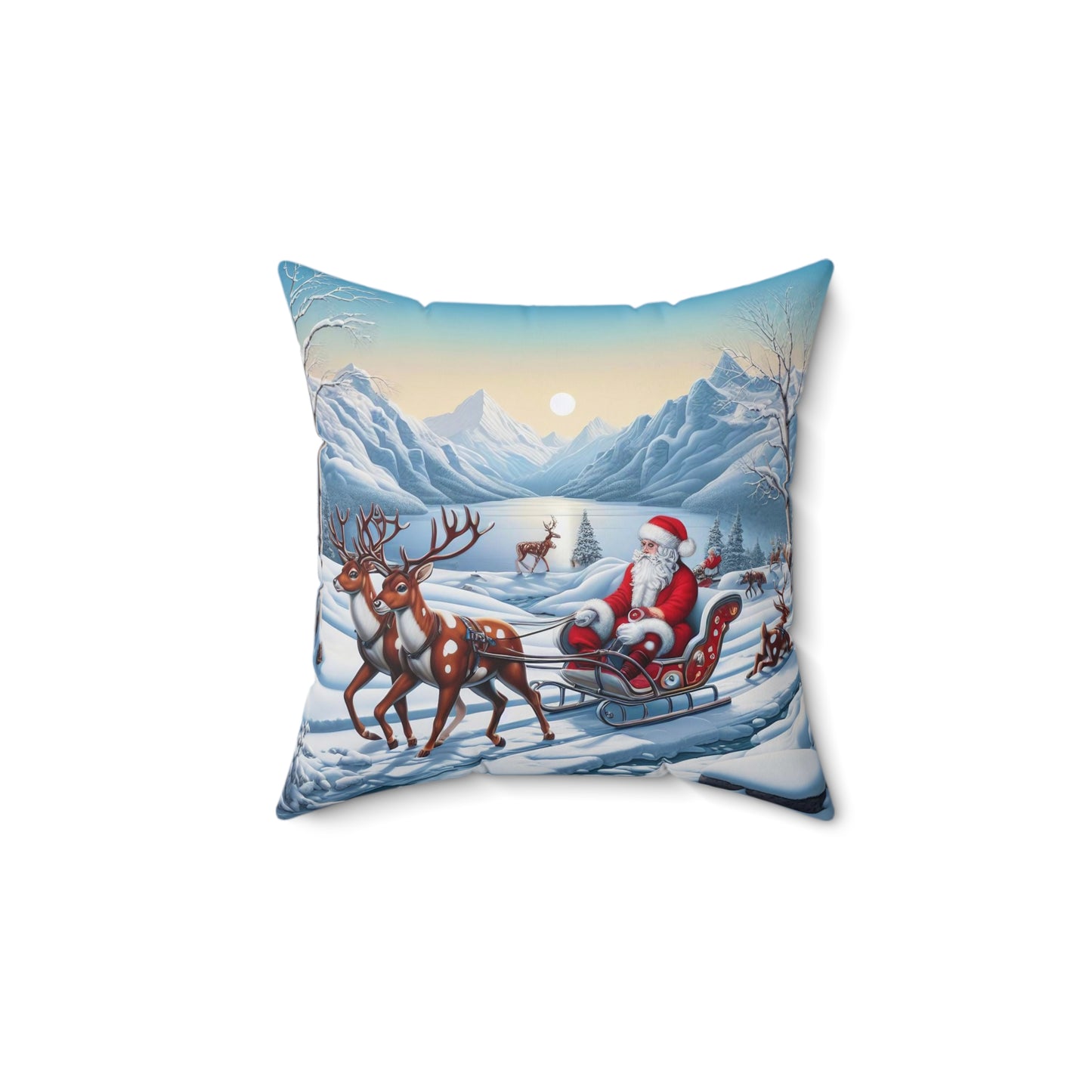 Spun Polyester Square Pillow - Winter 231