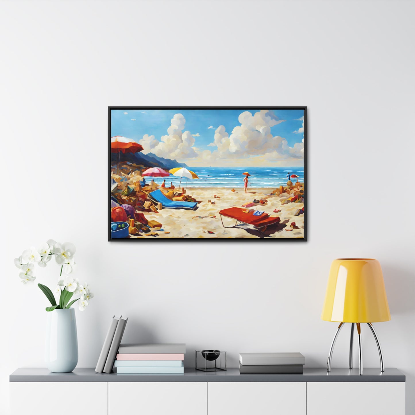 Framed Canvas Gallery Wrap - Beach 2006