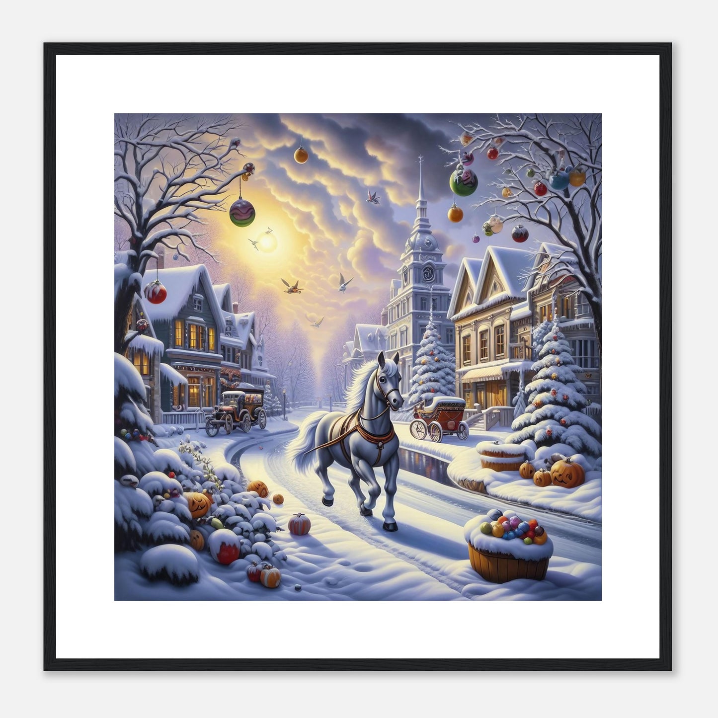 Wall Art - Winter 73 - Horse walking