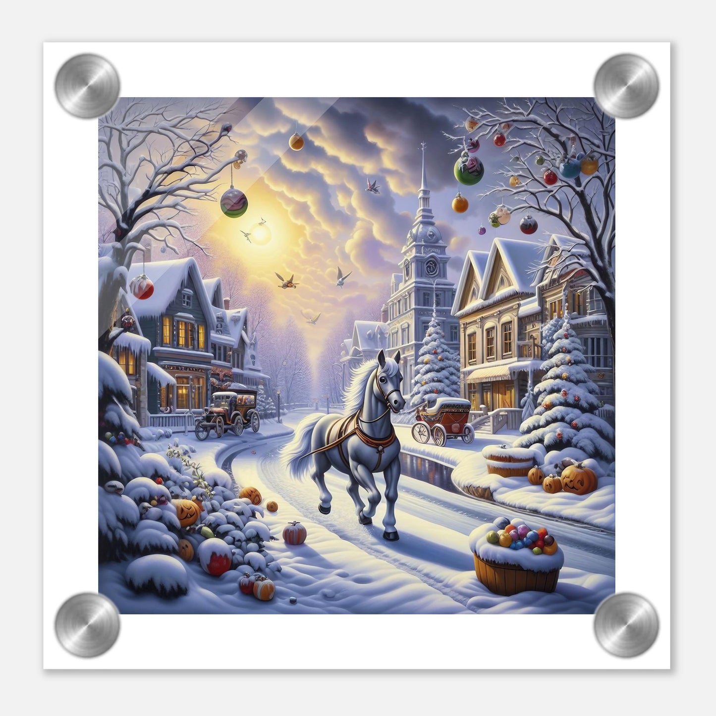 Wall Art - Winter 73 - Horse walking