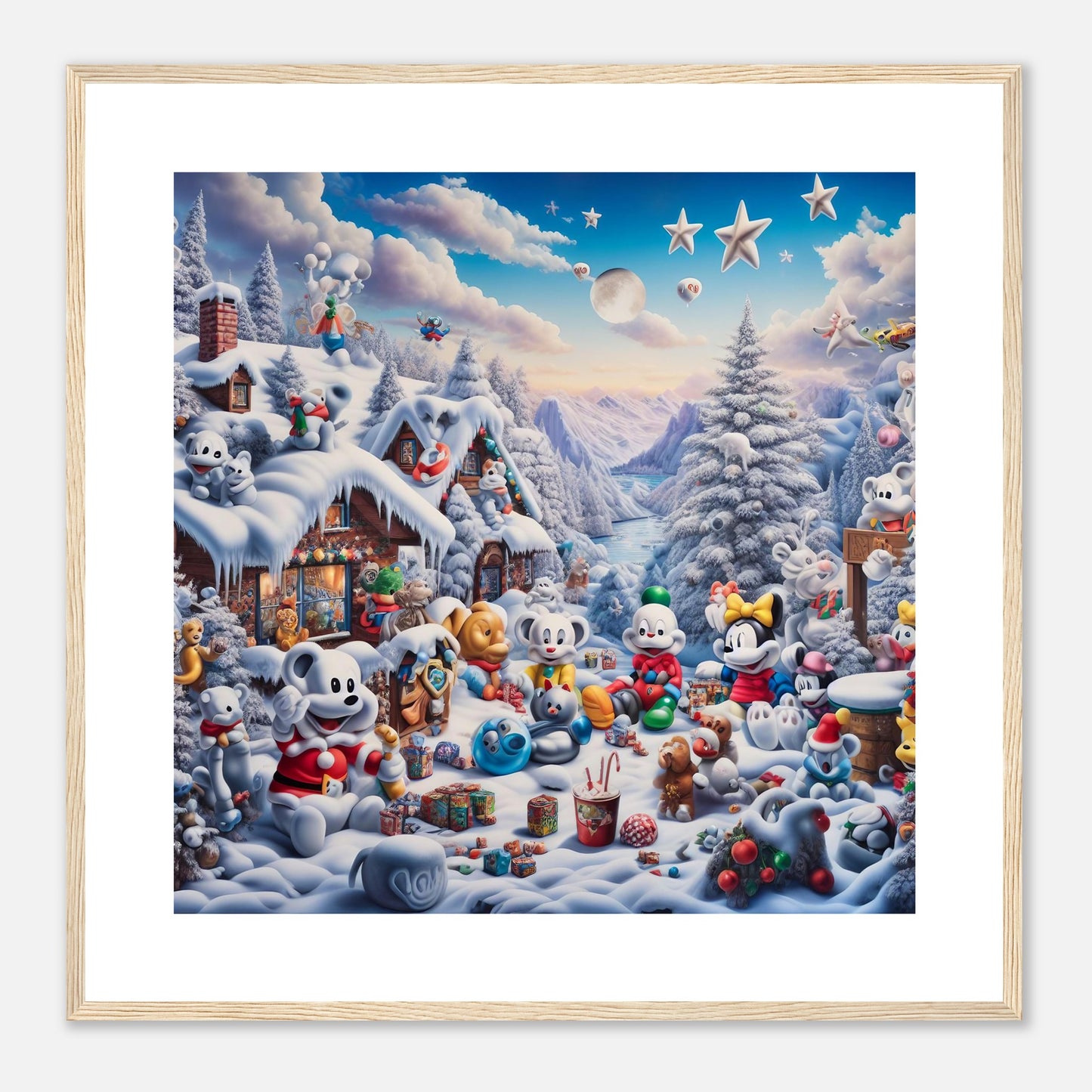 Wall Art - Winter 61 - Baby animals and toys