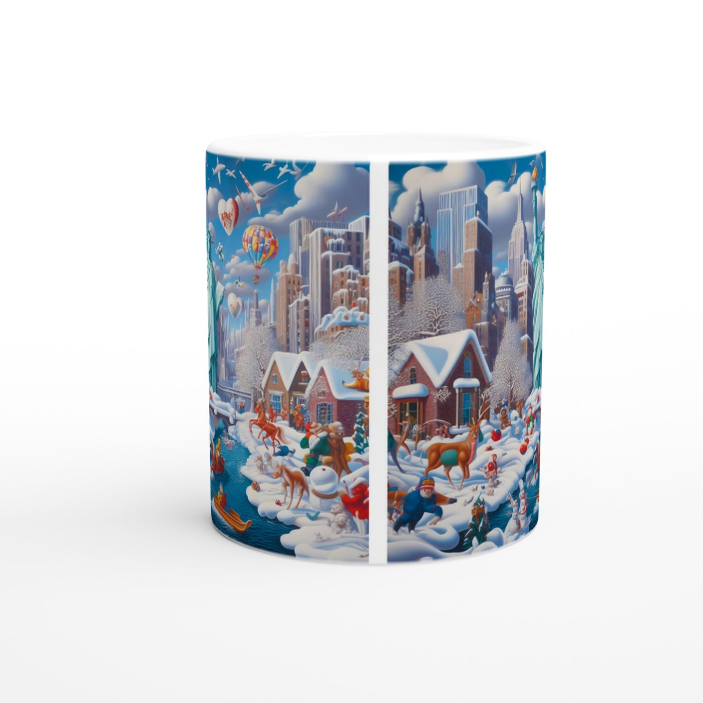 White 11oz Ceramic Mug - Winter 144