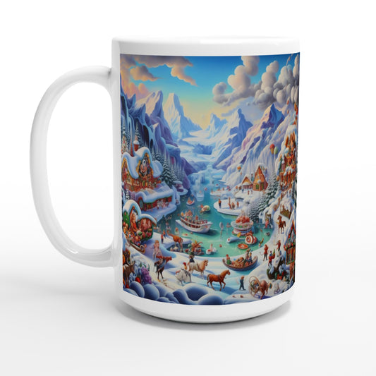 White 15oz Ceramic Mug - Winter 169