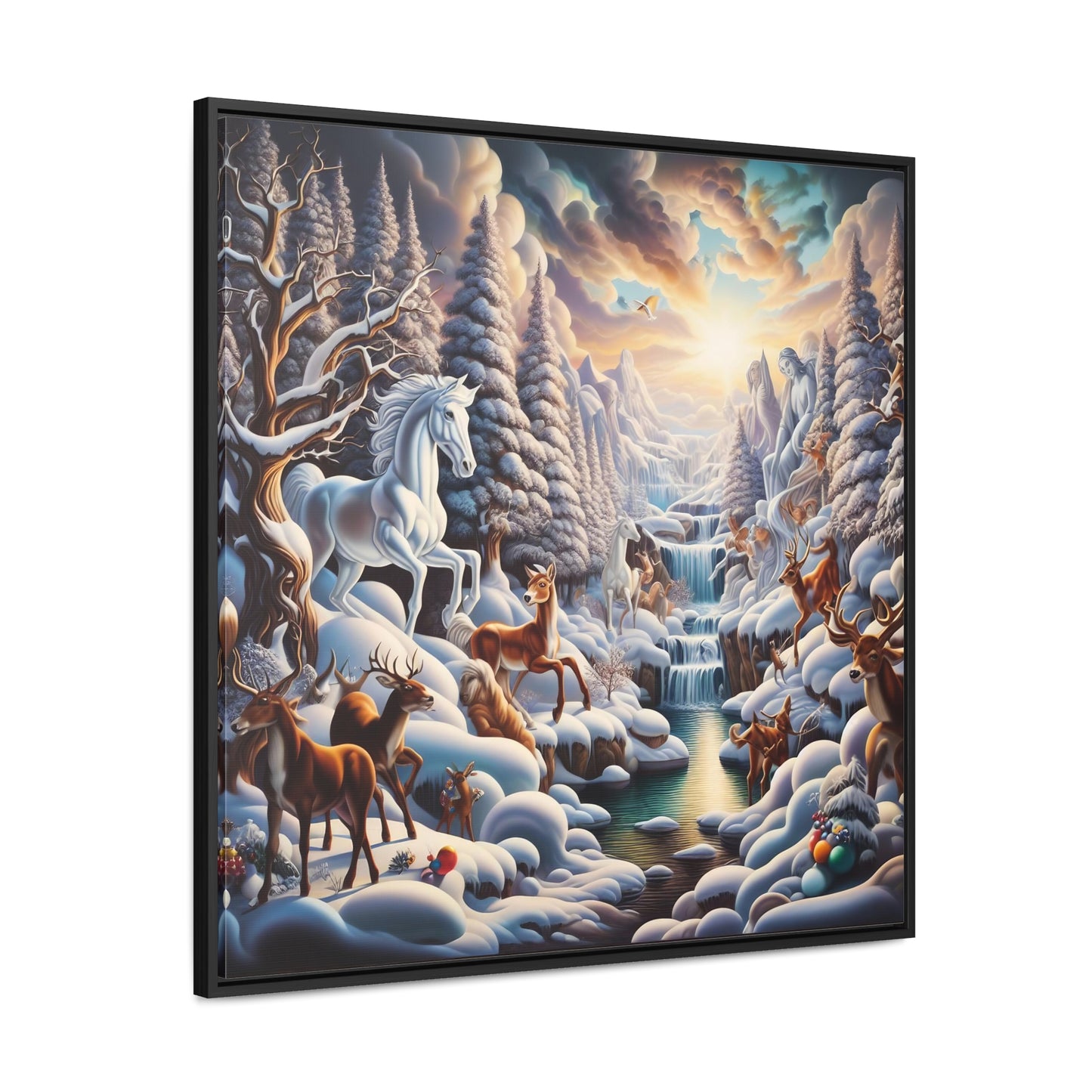 Framed Gallery Canvas Wrap - Winter 116