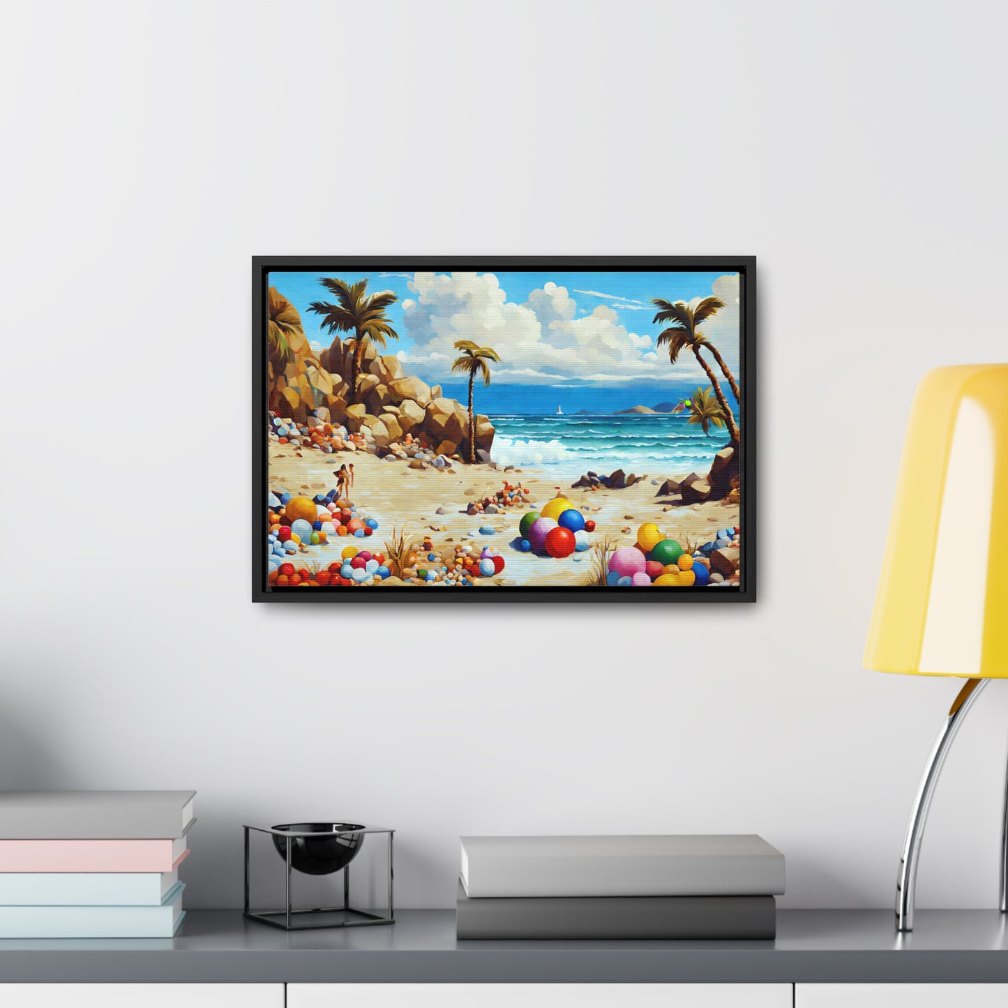 Framed Canvas Gallery Wrap - Beach 2004