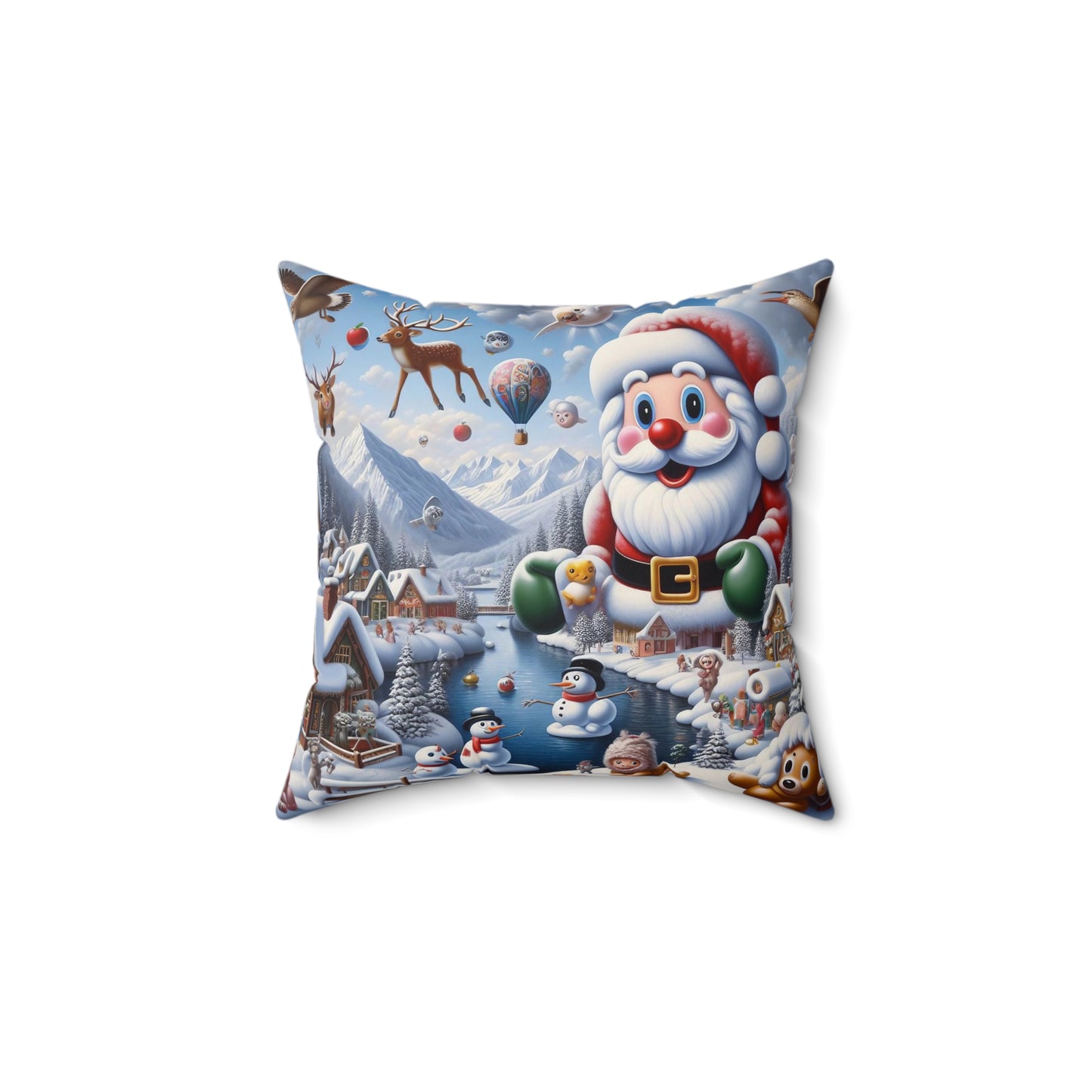 Spun Polyester Square Pillow - Winter 178