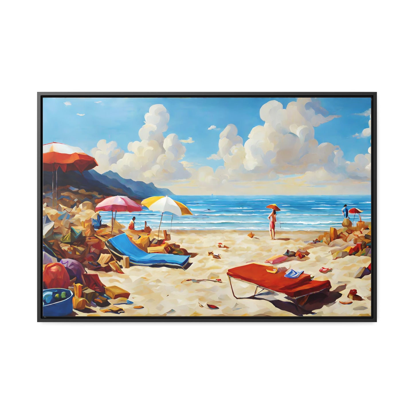 Framed Canvas Gallery Wrap - Beach 2006