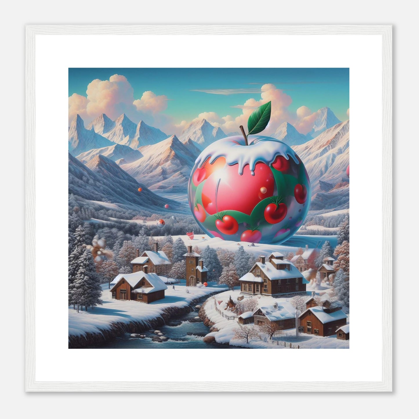 Wall Art - Winter 16 - Apple and mountains