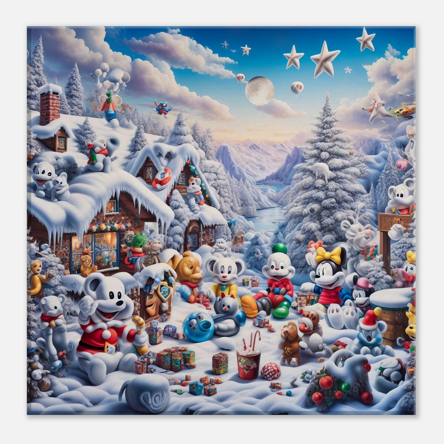 Wall Art - Winter 61 - Baby animals and toys