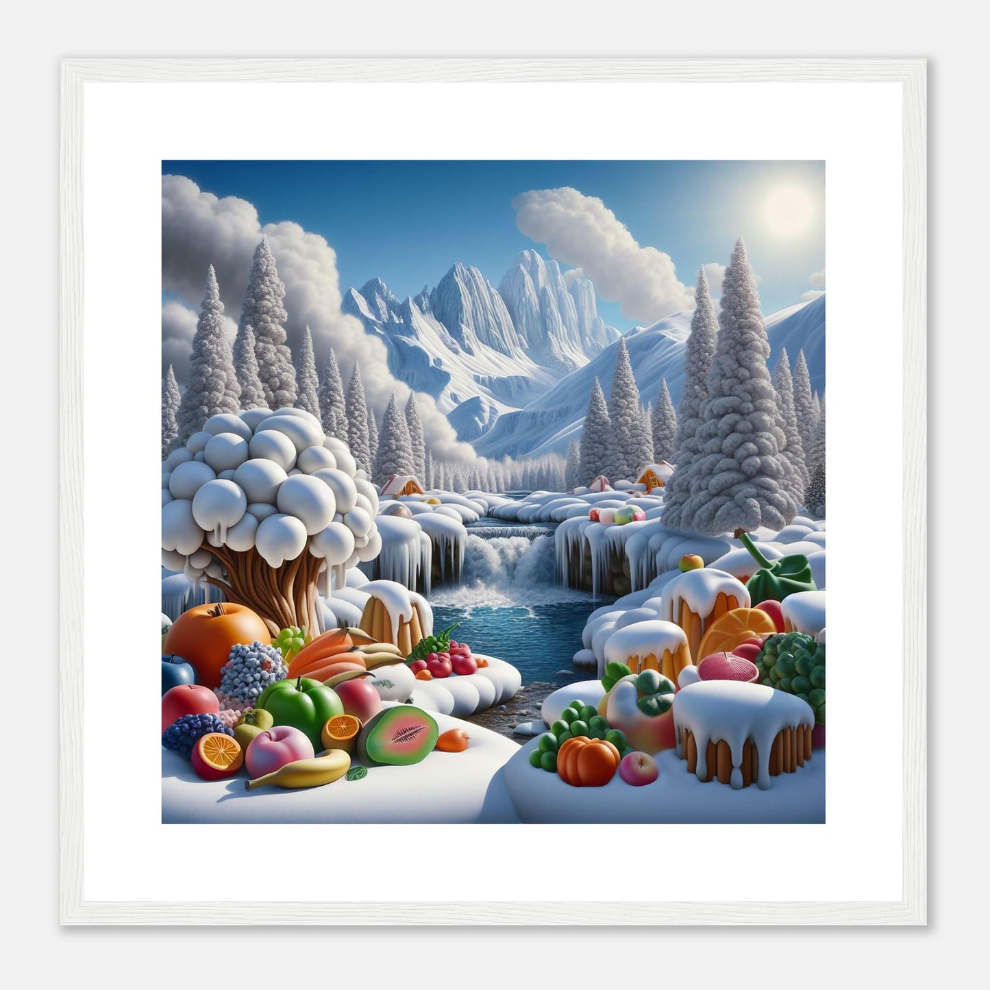 Wall Art - Winter 72 - Fruits by the river