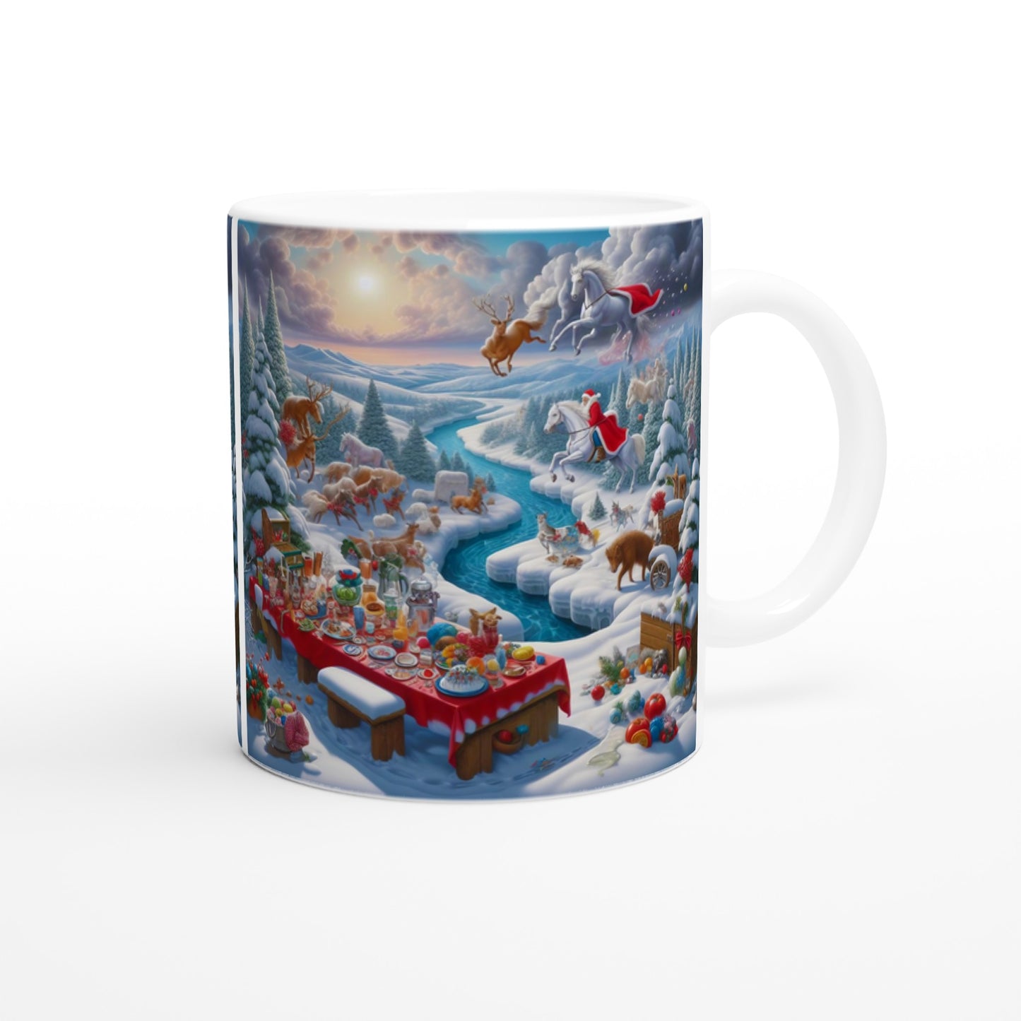 White 11oz Ceramic Mug - Winter 143